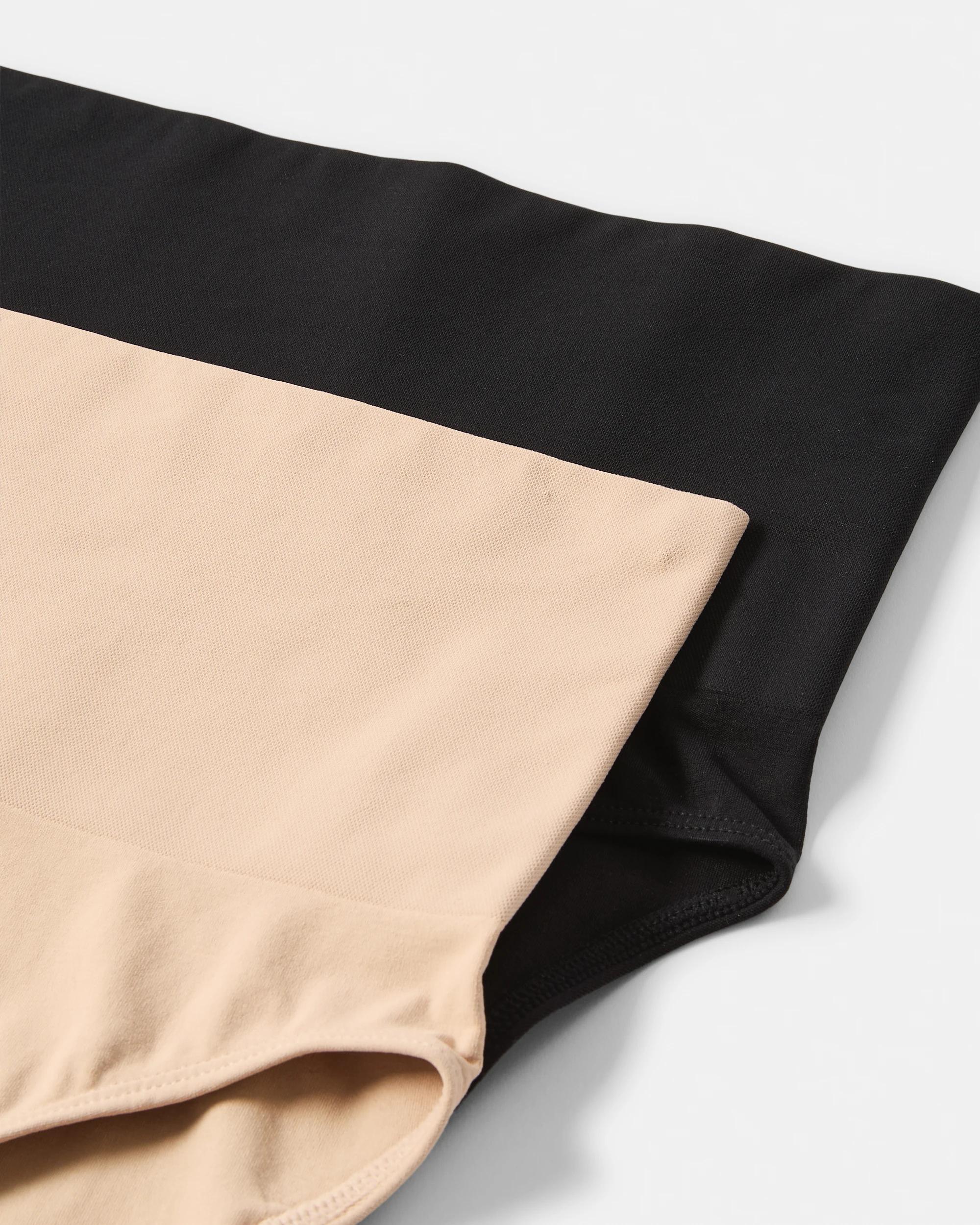 2 2 Pack Smoothing Briefs Blk Ssb, 2 of 7