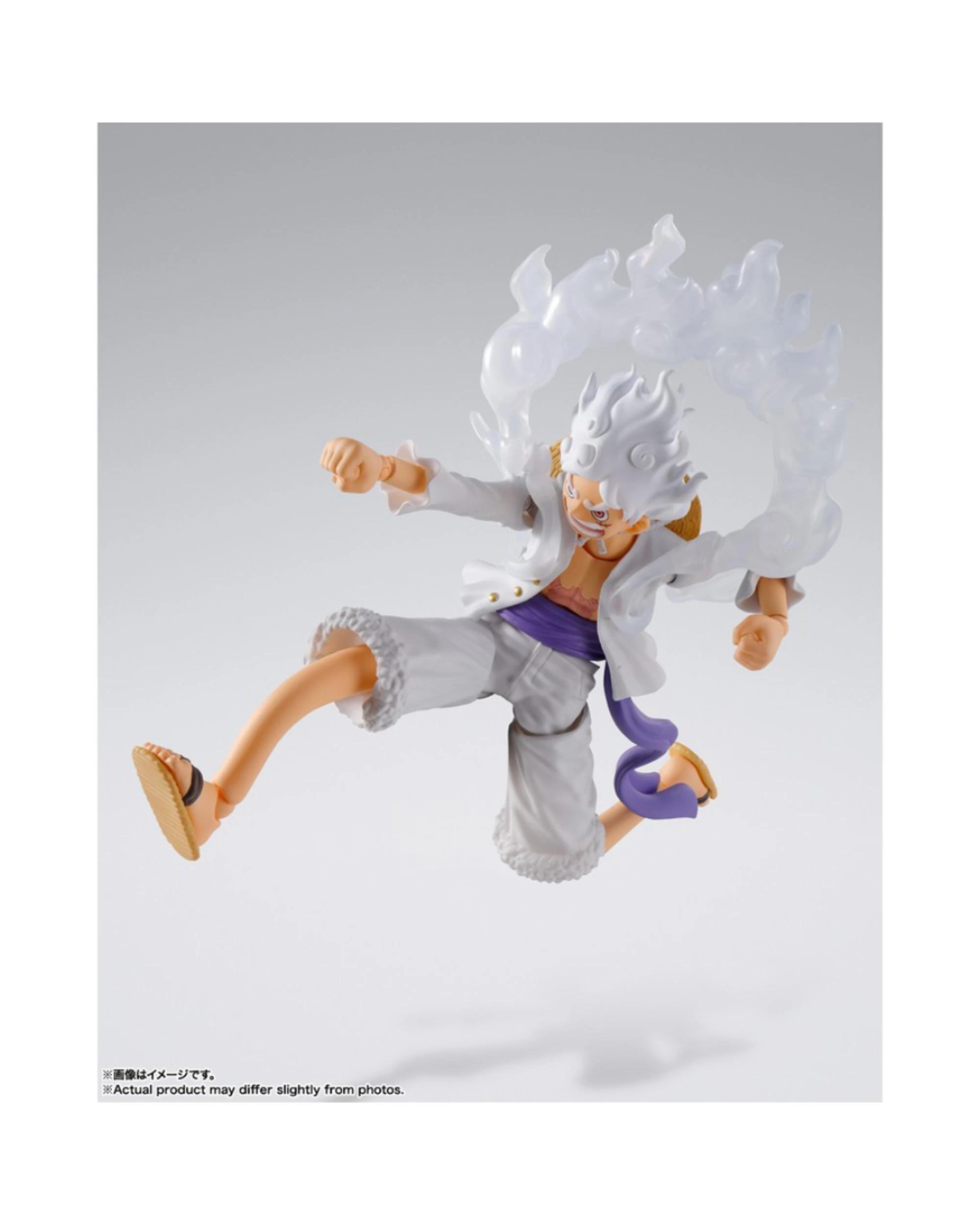 2 S.H.Figuarts Tamashii Nations One Piece Monkey D Luffy Gear 5 Action Figure, 2 of 7