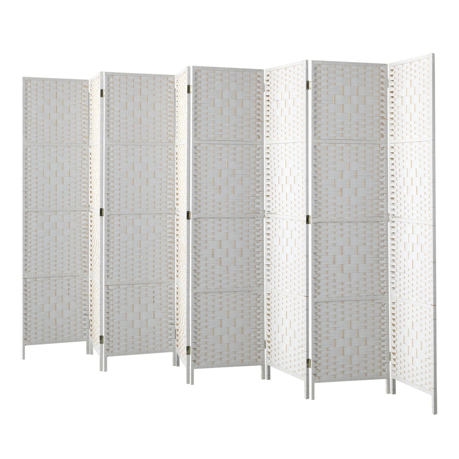 1 Oikiture 8 Panels Room Divider - White, 1 of 10