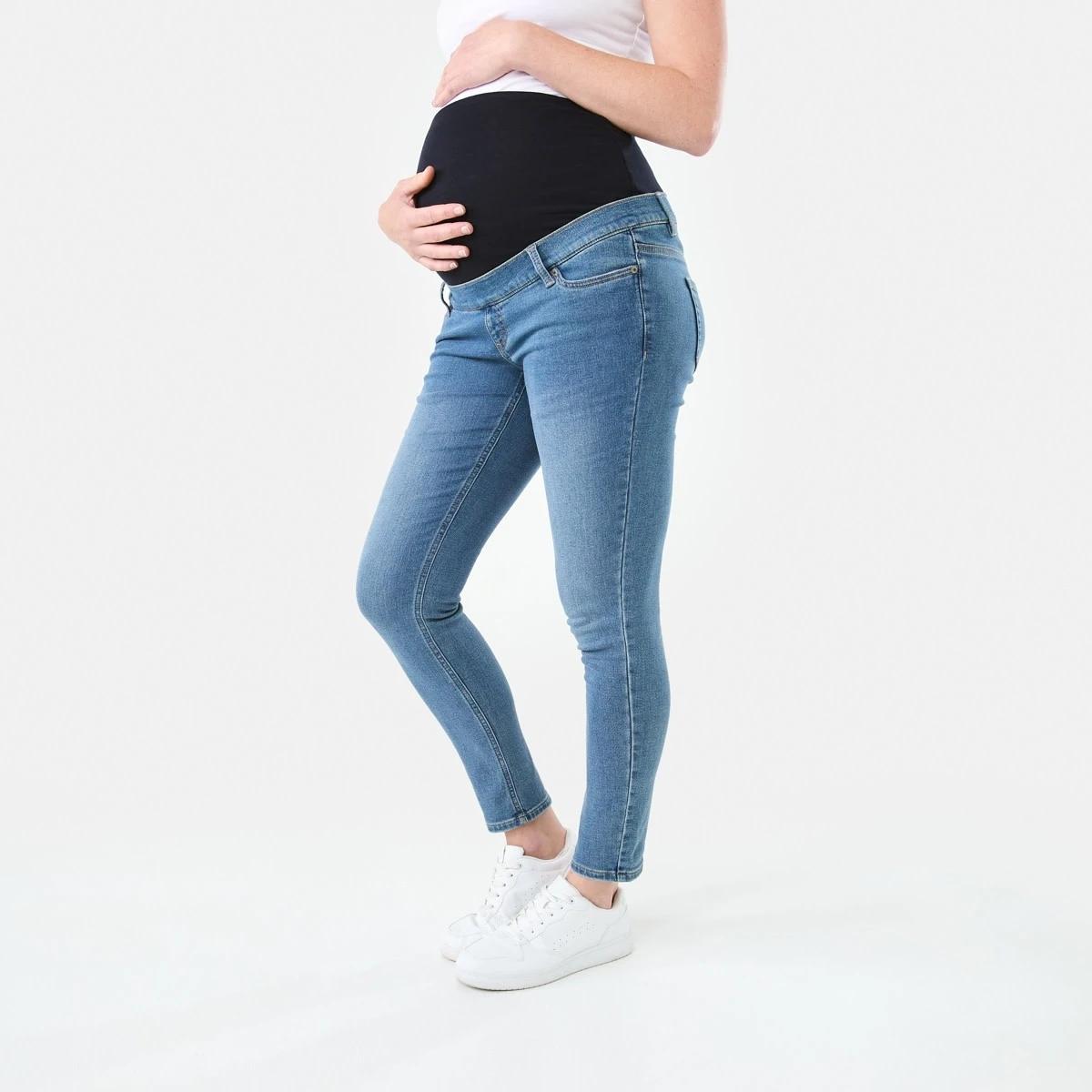 2 Maternity Stretch Skinny Jeans Mid Wash, 2 of 6