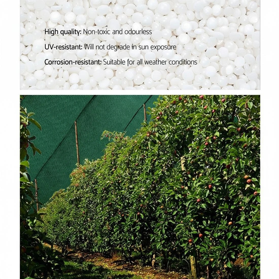 4 Instahut 50% Shade Cloth 3.66x10m Shadecloth Sail Heavy Duty - Green, 4 of 5