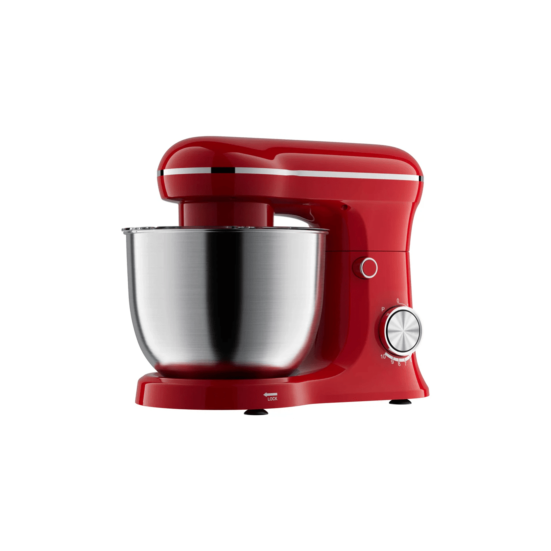 1 Healthy Choice Electric 400w Mix Master 5l Stand Mixer W/bowl/whisk/beater - Red, 1 of 6