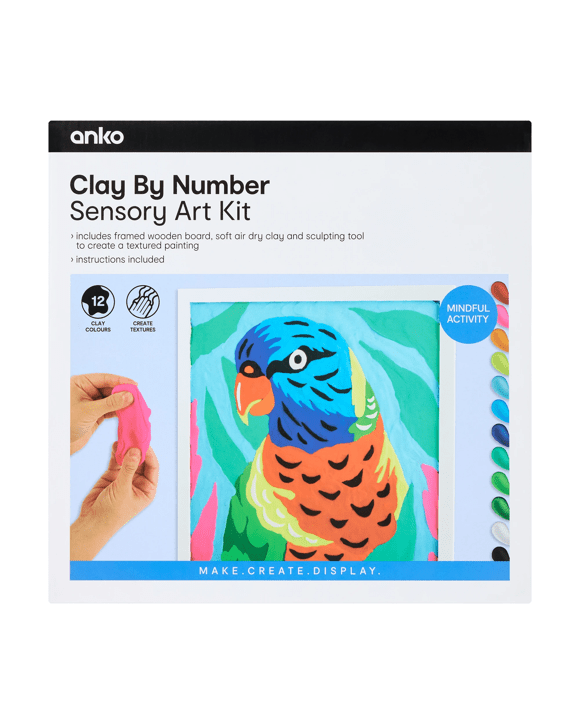 Clay by Number Sensory Art Kit - Parrot