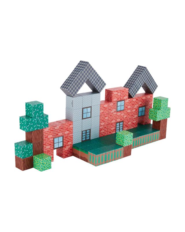 100 Piece Magnetic House Building Bl