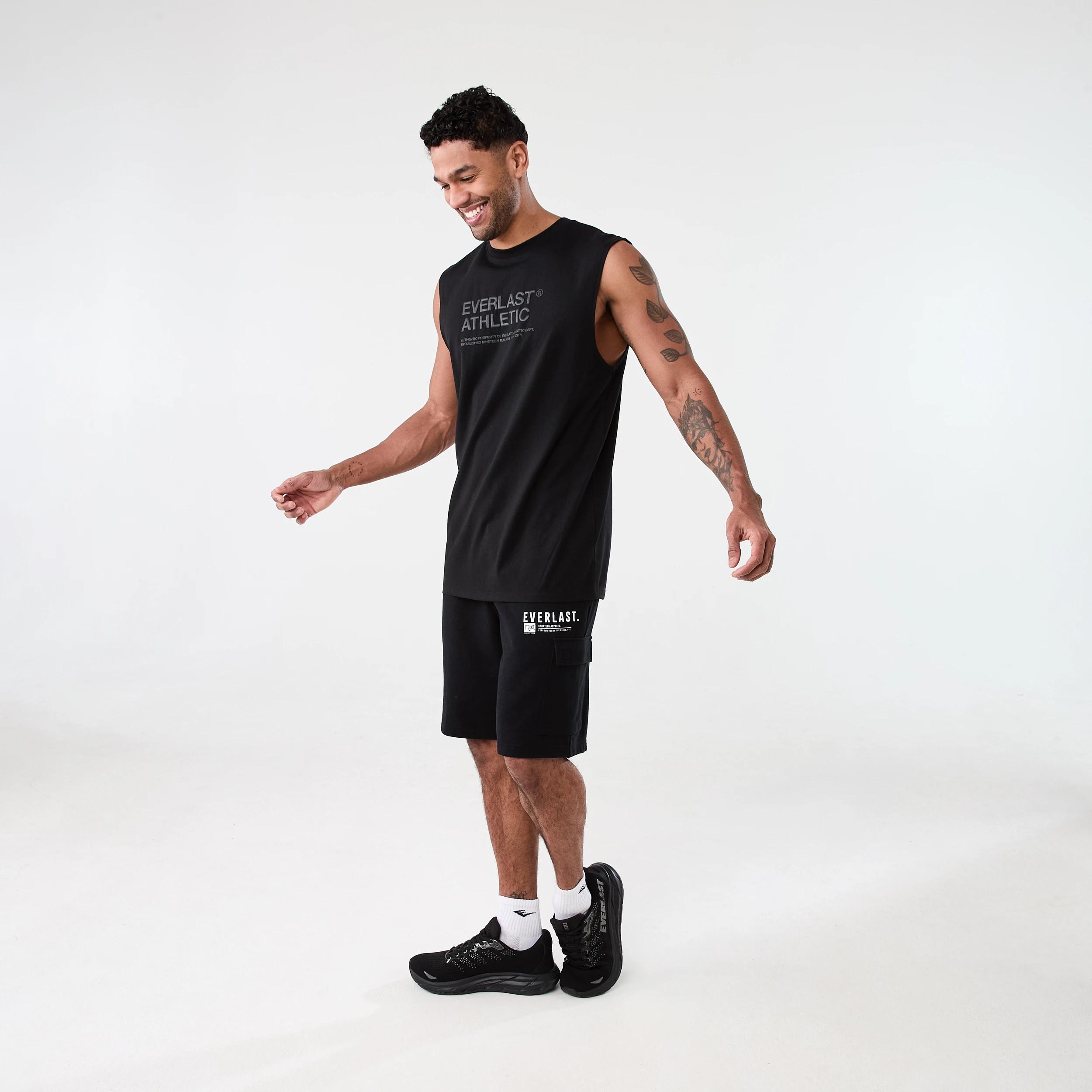 6 Everlast Mens Muscle EVERLAST BLACK, 6 of 6