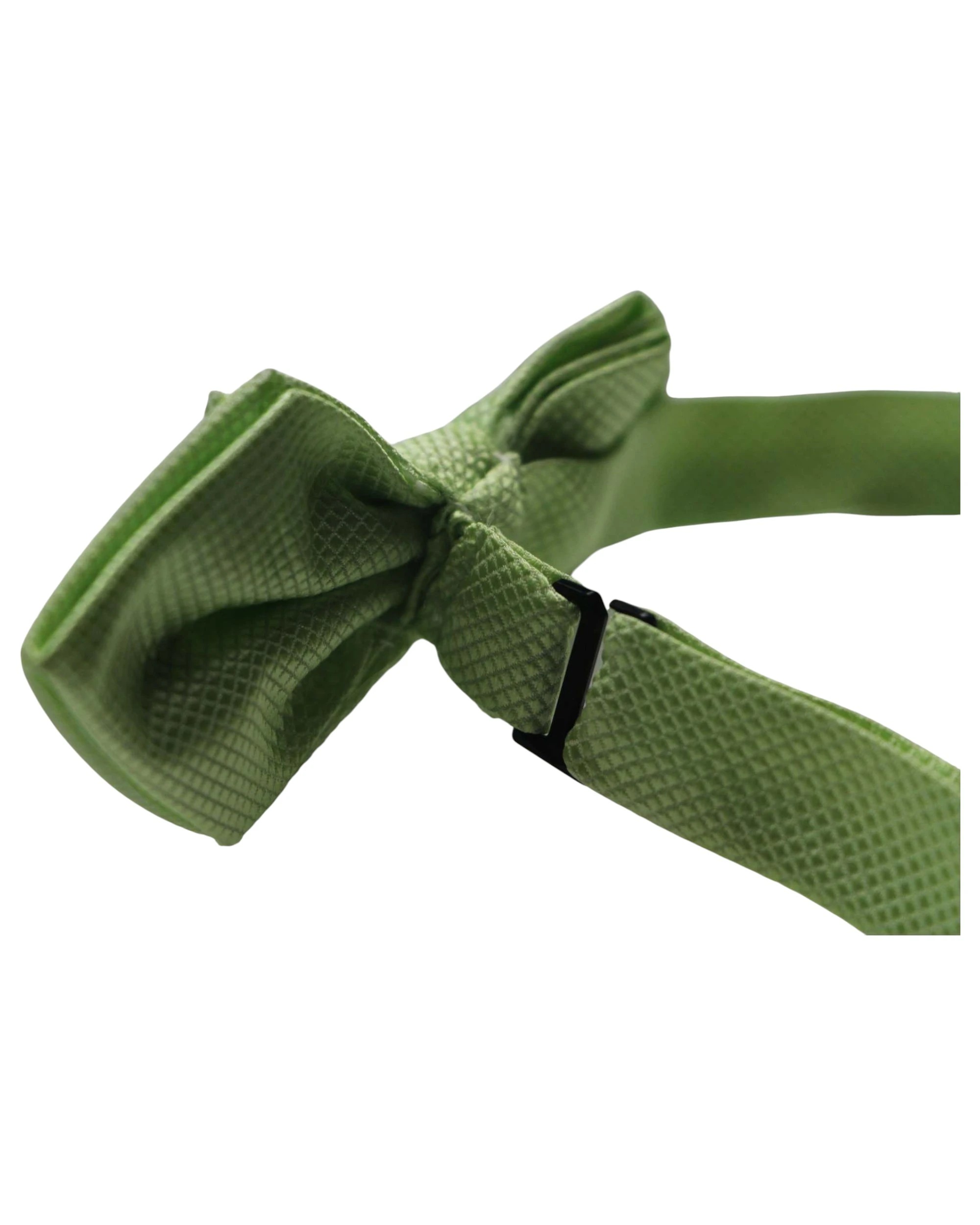 2 Zasel Mens Lime Diamond Shaped Checkered Bow Tie - Yellow, 2 of 4