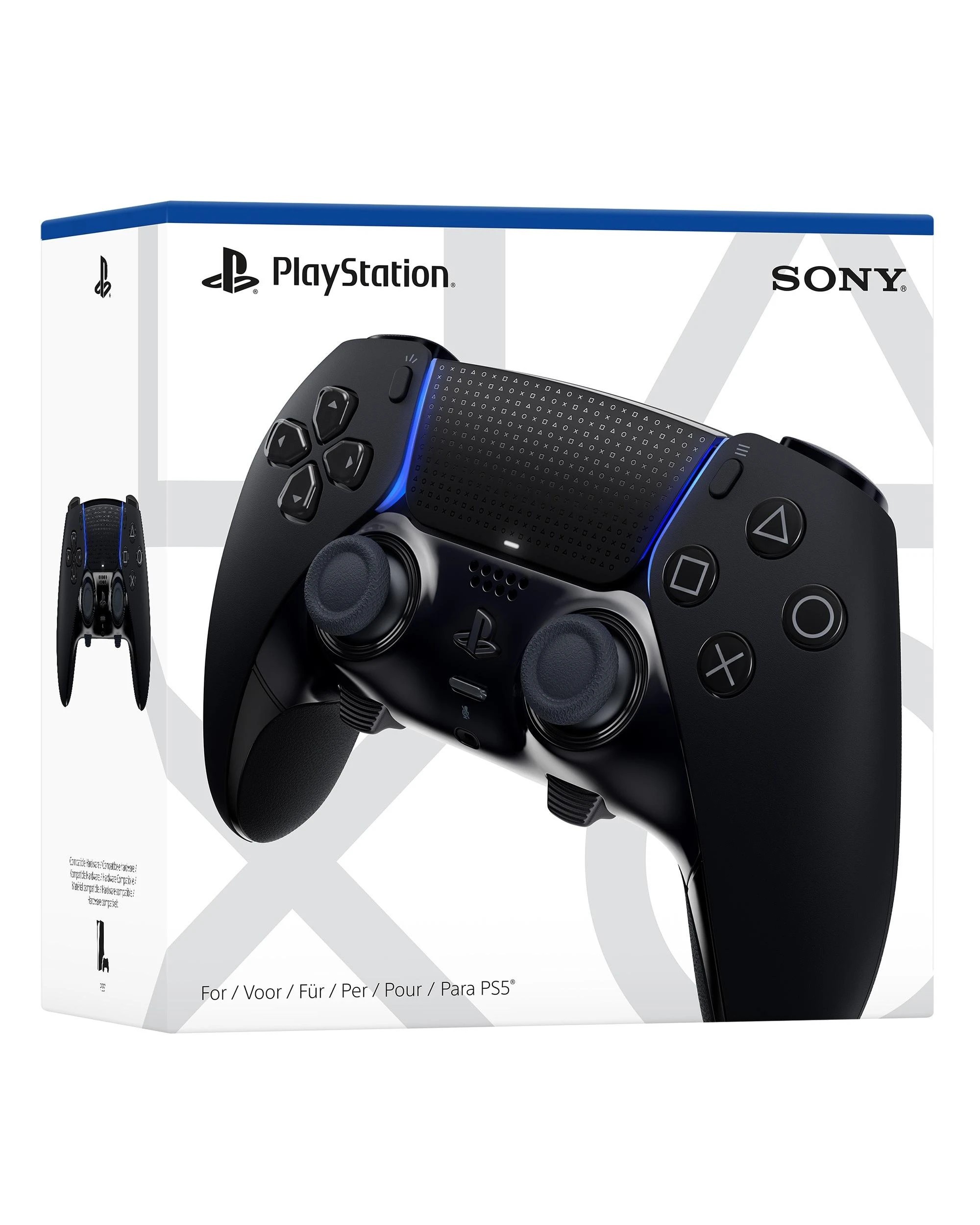 1 Sony PlayStation 5 DualSense Edge Wireless Controller - Midnight Black
 - black, 1 of 6