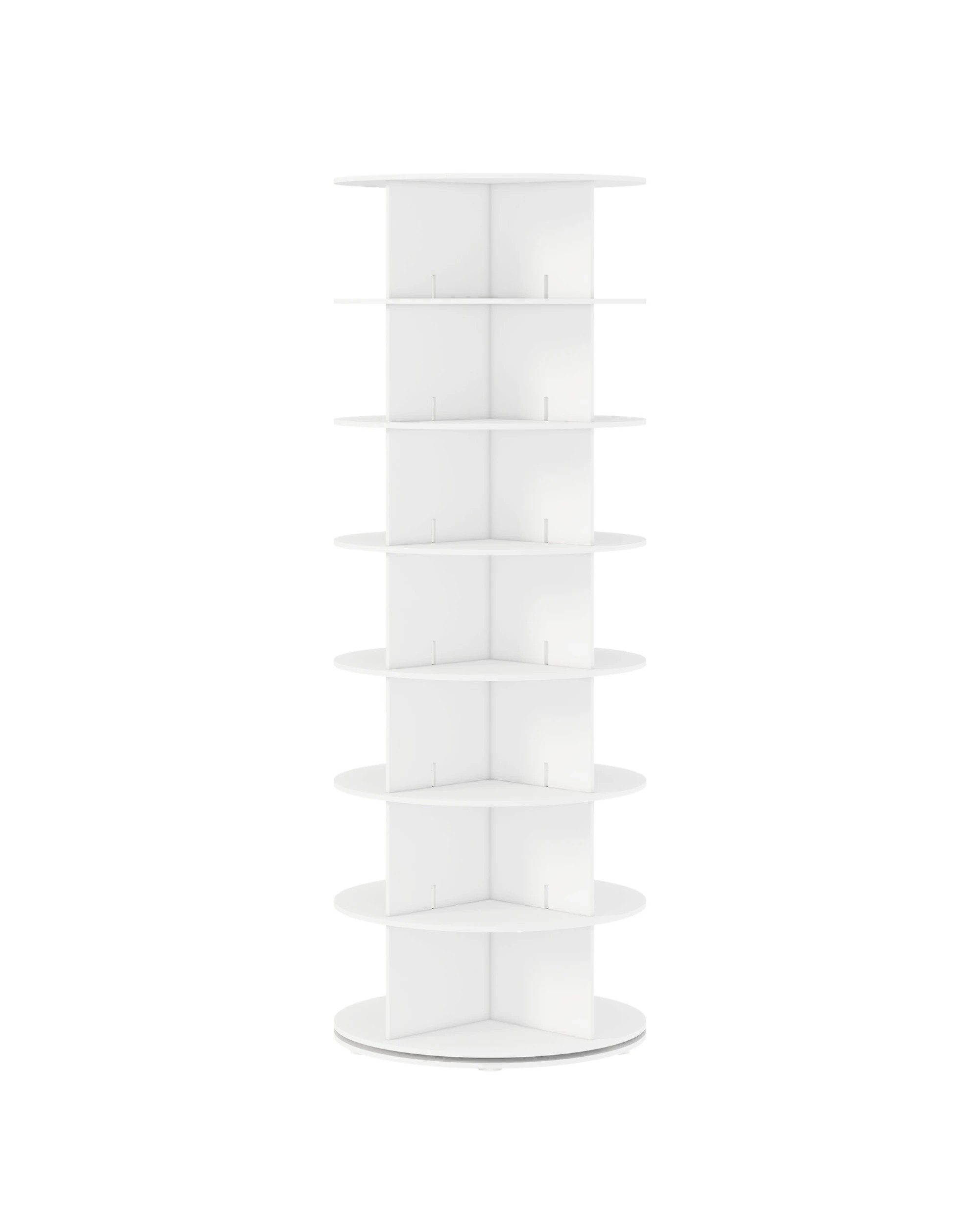 1 Advwin 7 Tier Rotating Shoe Rack Tower 360° Revolving Shoe Display Rack, 1 of 10