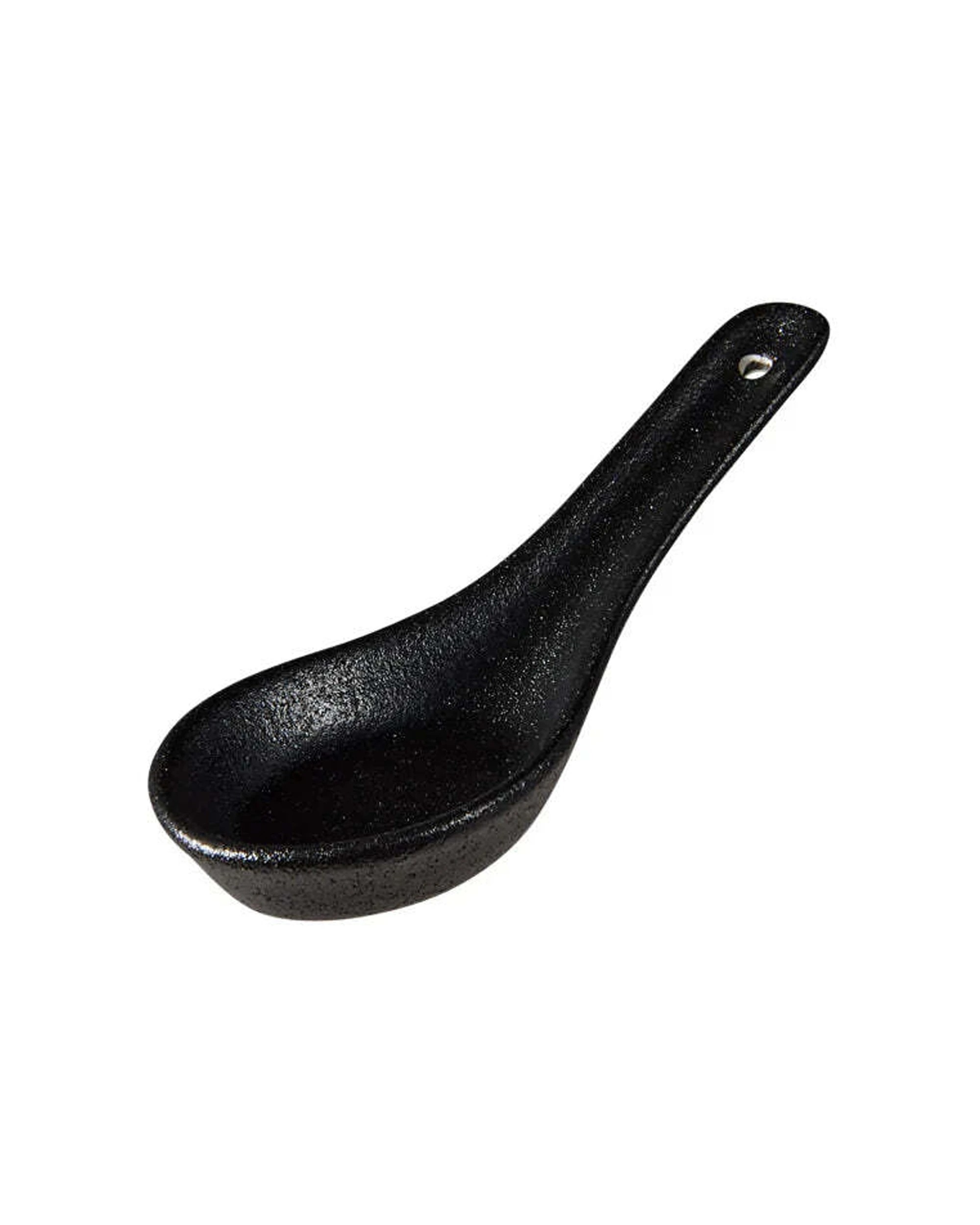 1 Maxwell & Williams Caviar Spoon 13.5cm Porcelain Serving Spoon Elegant Durable Design - Black, 1 of 4