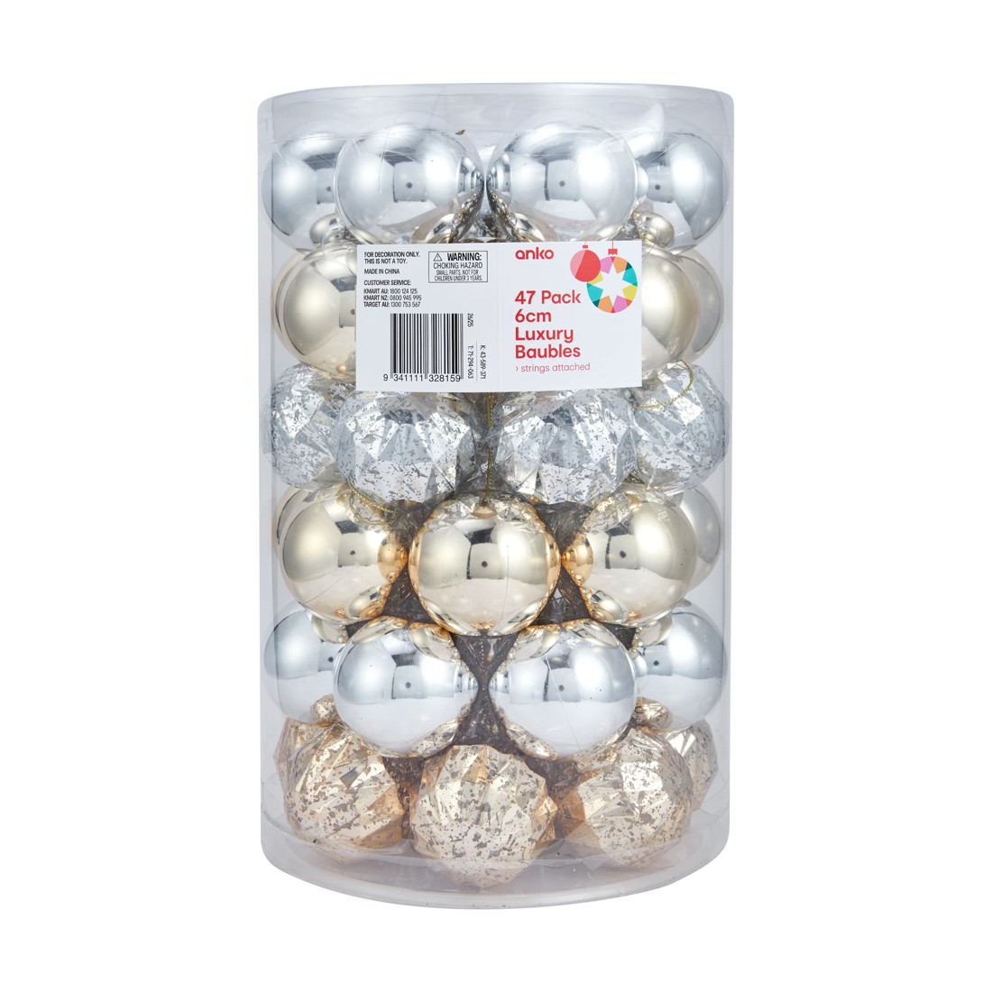 8 47 Pack 6cm Luxury Baubles, 8 of 8