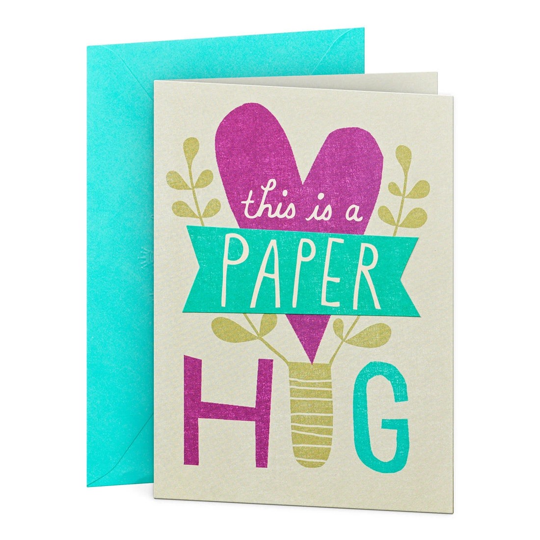 1 Hallmark Get Well Card - Paper Hug, 1 of 3