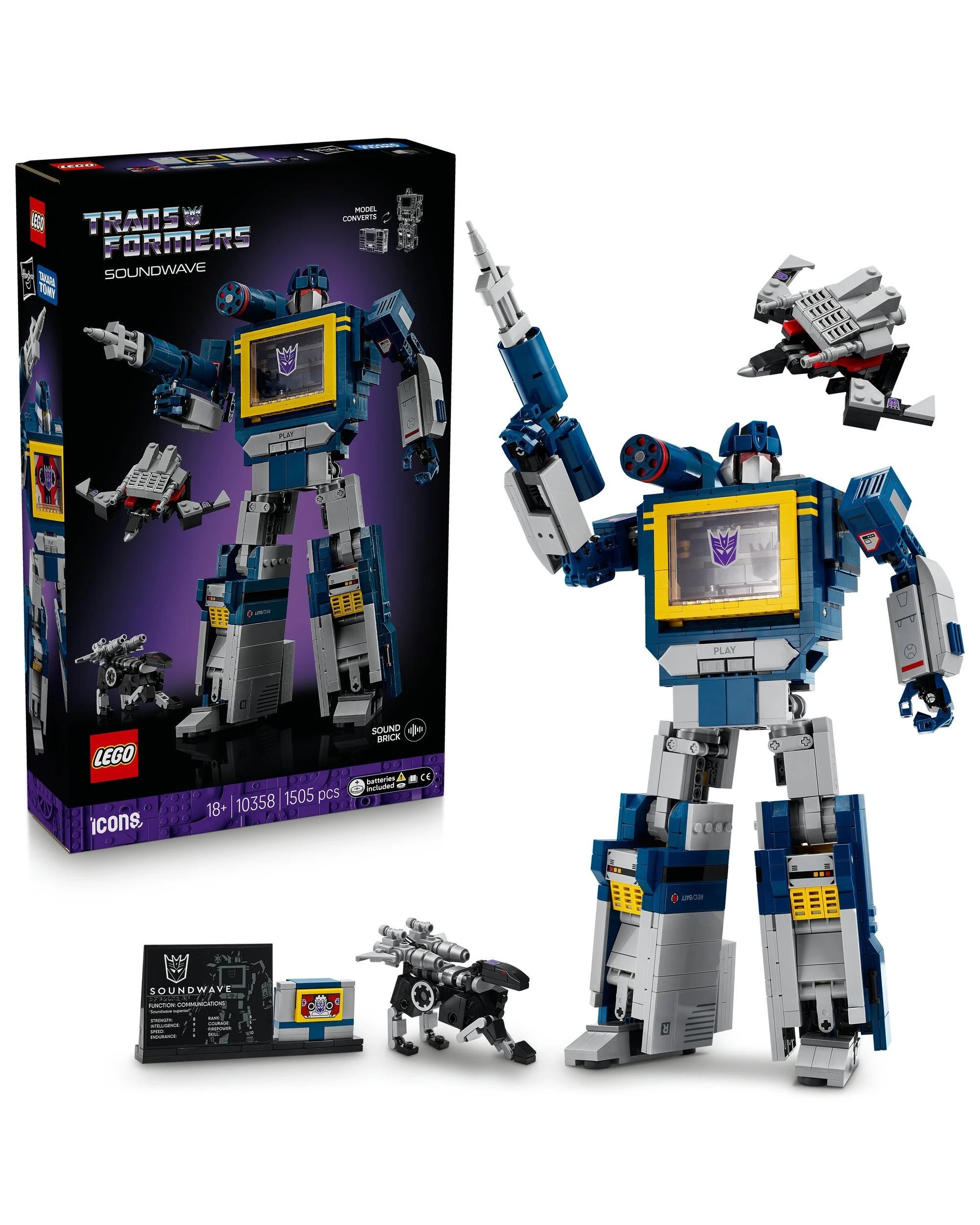 1 The LEGO Group LEGO Icons Transformers: Soundwave - 10358, 1 of 10