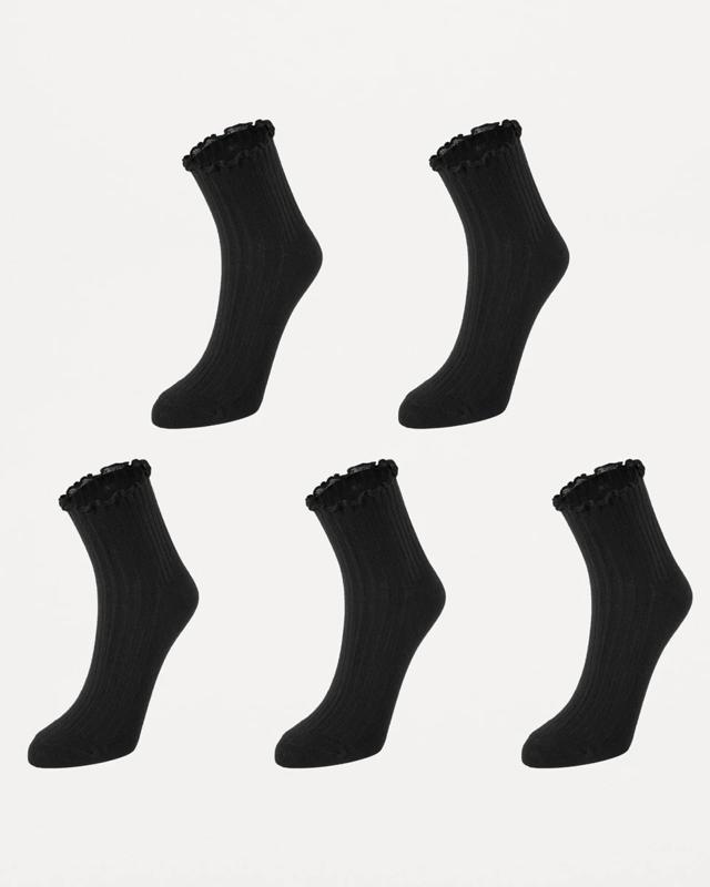 5 Pack Frill Quarter Crew S