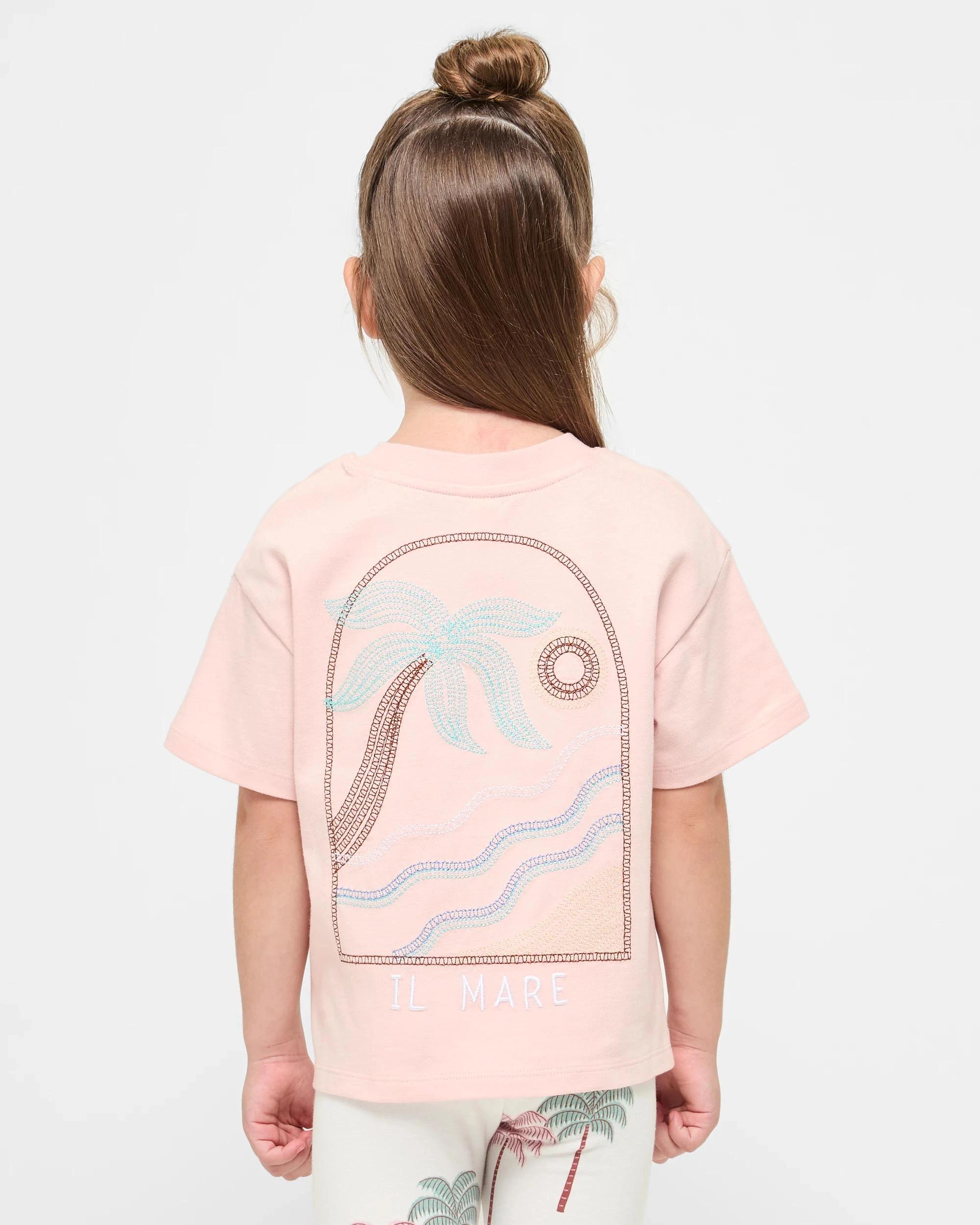 3 Target Australian Cotton Textured Print T-shirt PINK PALM, 3 of 5