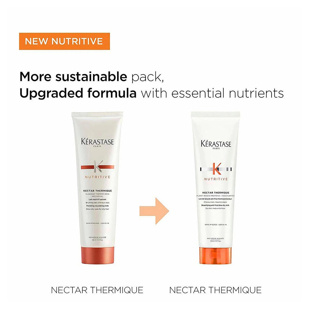 4 Kerastase Nutritive Nectar Thermique Beautifying Anti Frizz Blow Dry Milk (Dry Hair Medium to Thick) 150ml/5.1oz, 4 of 5