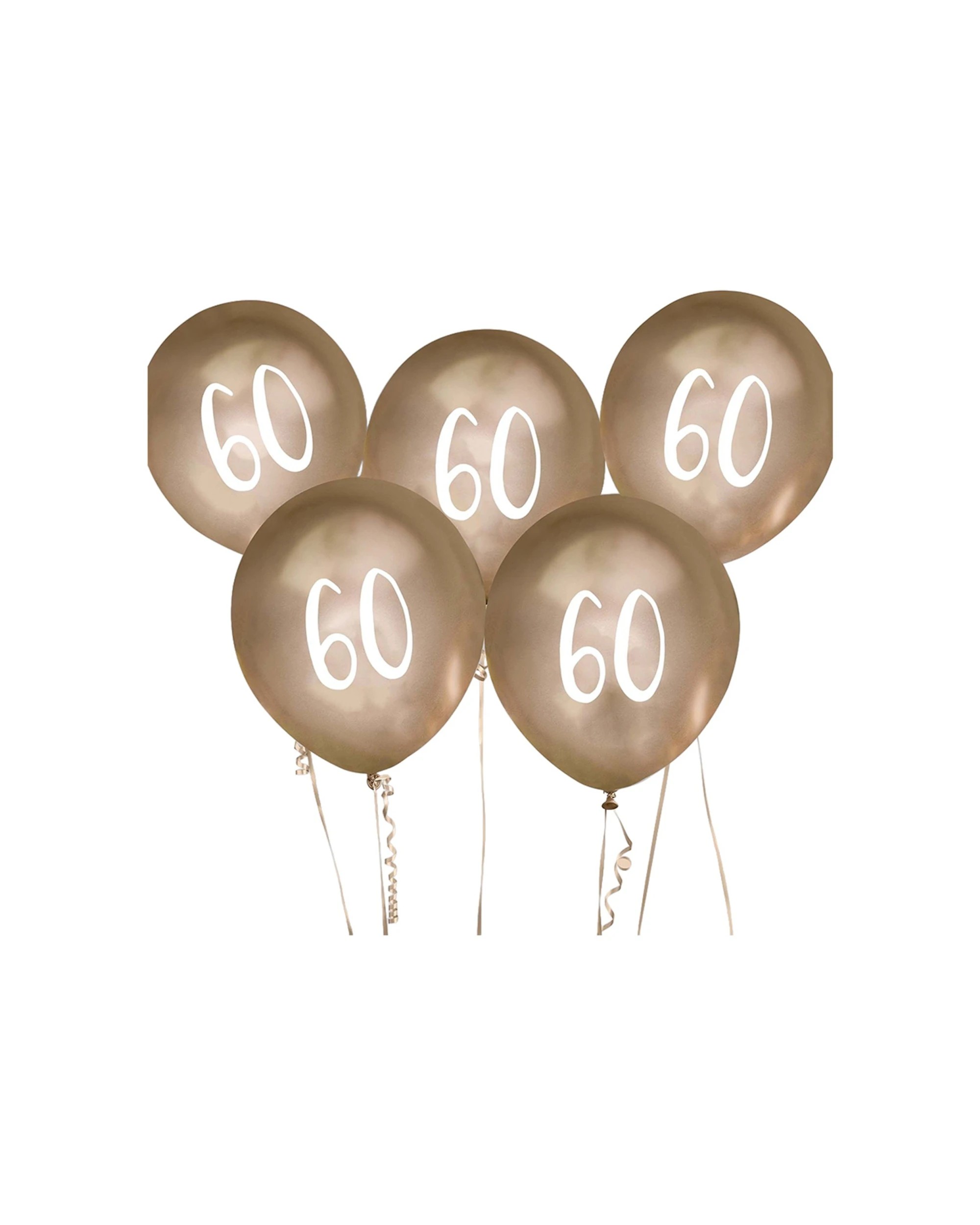 1 Anagram Balloon Bundle 60 Birthday Milstone Party Celebration Decoration - Gold, 1 of 1