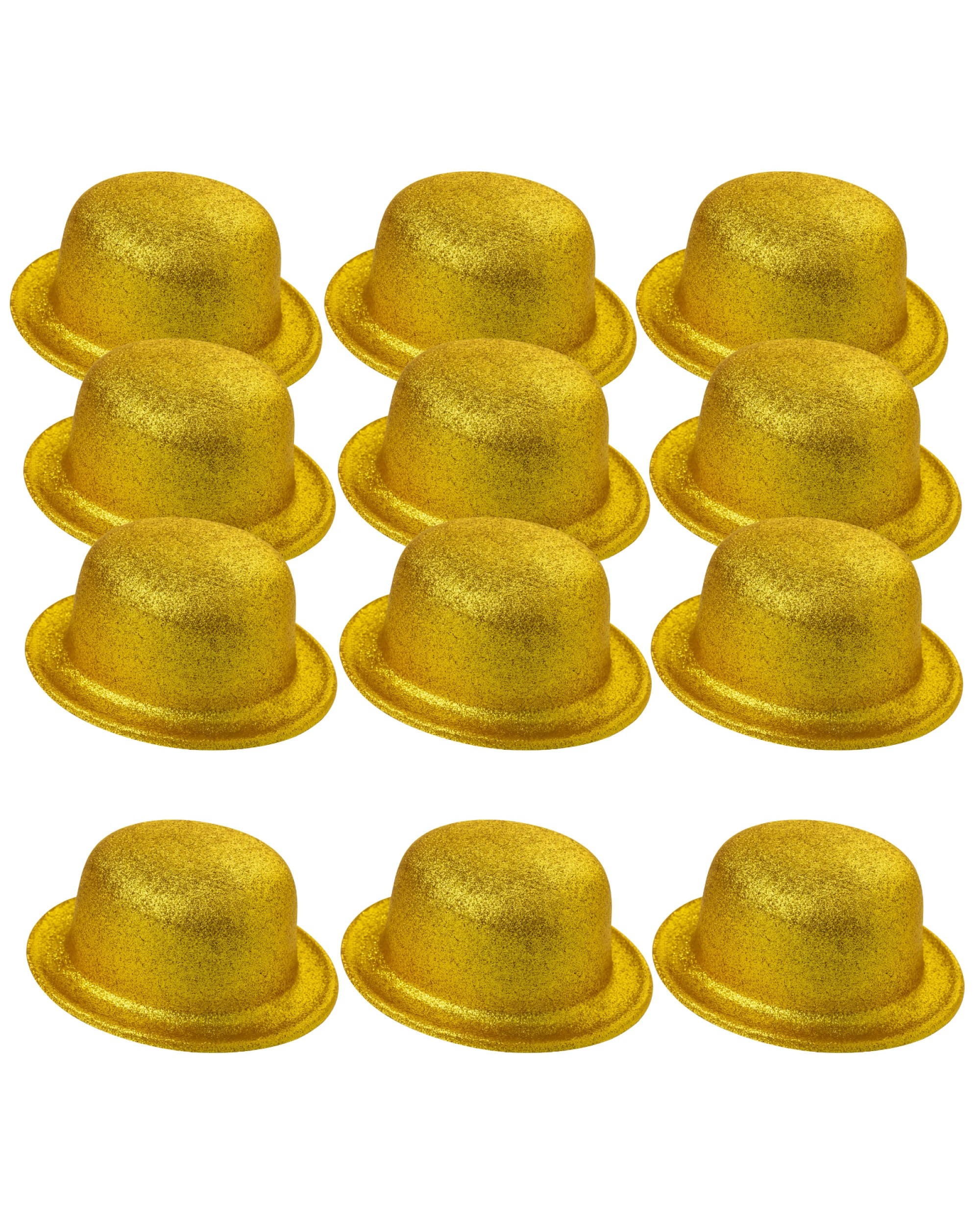 2 BR Costumes Glitter Bowler Hat Party Costume Accessory - Bulk Pack of 12, 2 of 3