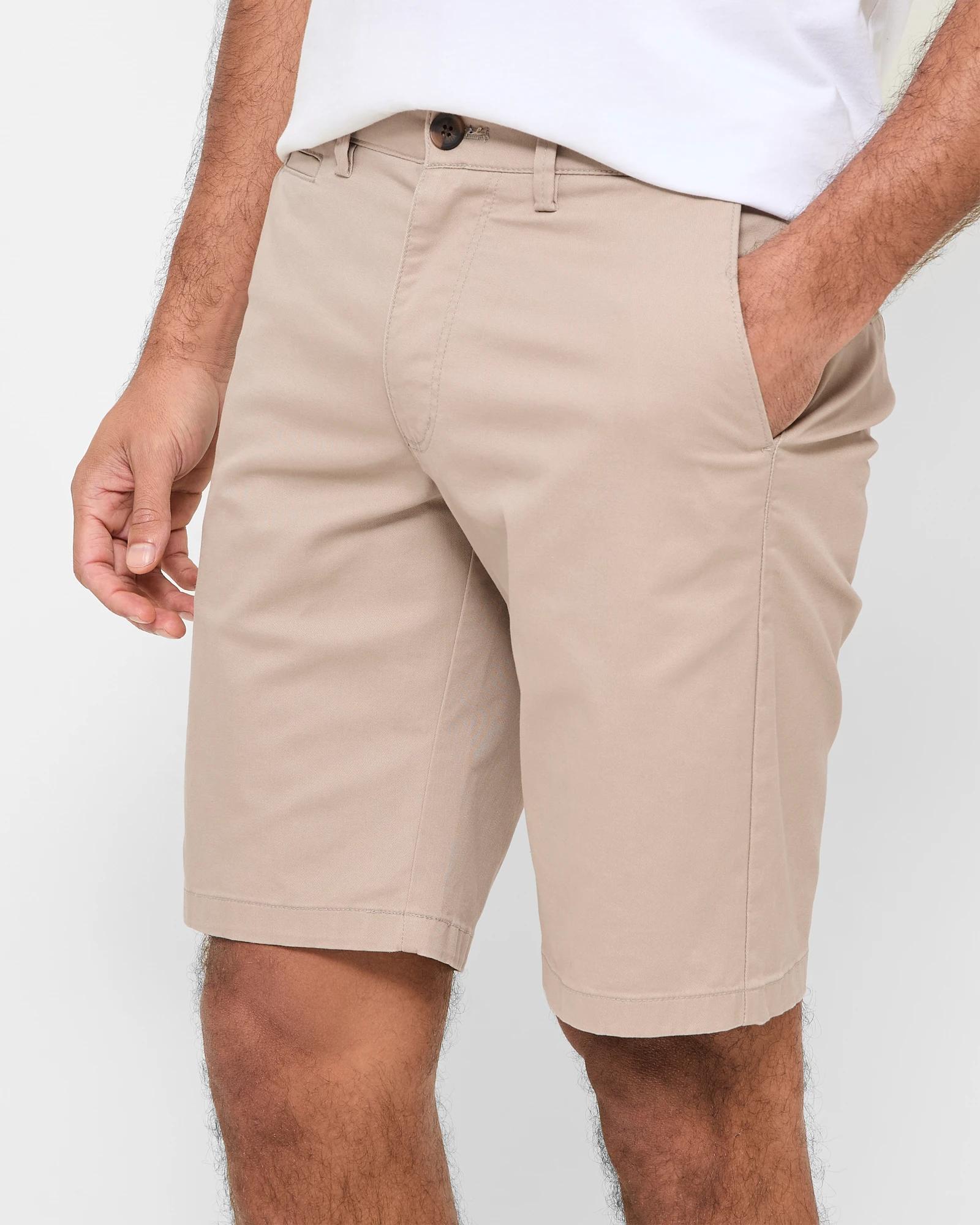 3 Target Australian Cotton Regular Stretch Chino Shorts SAND, 3 of 5