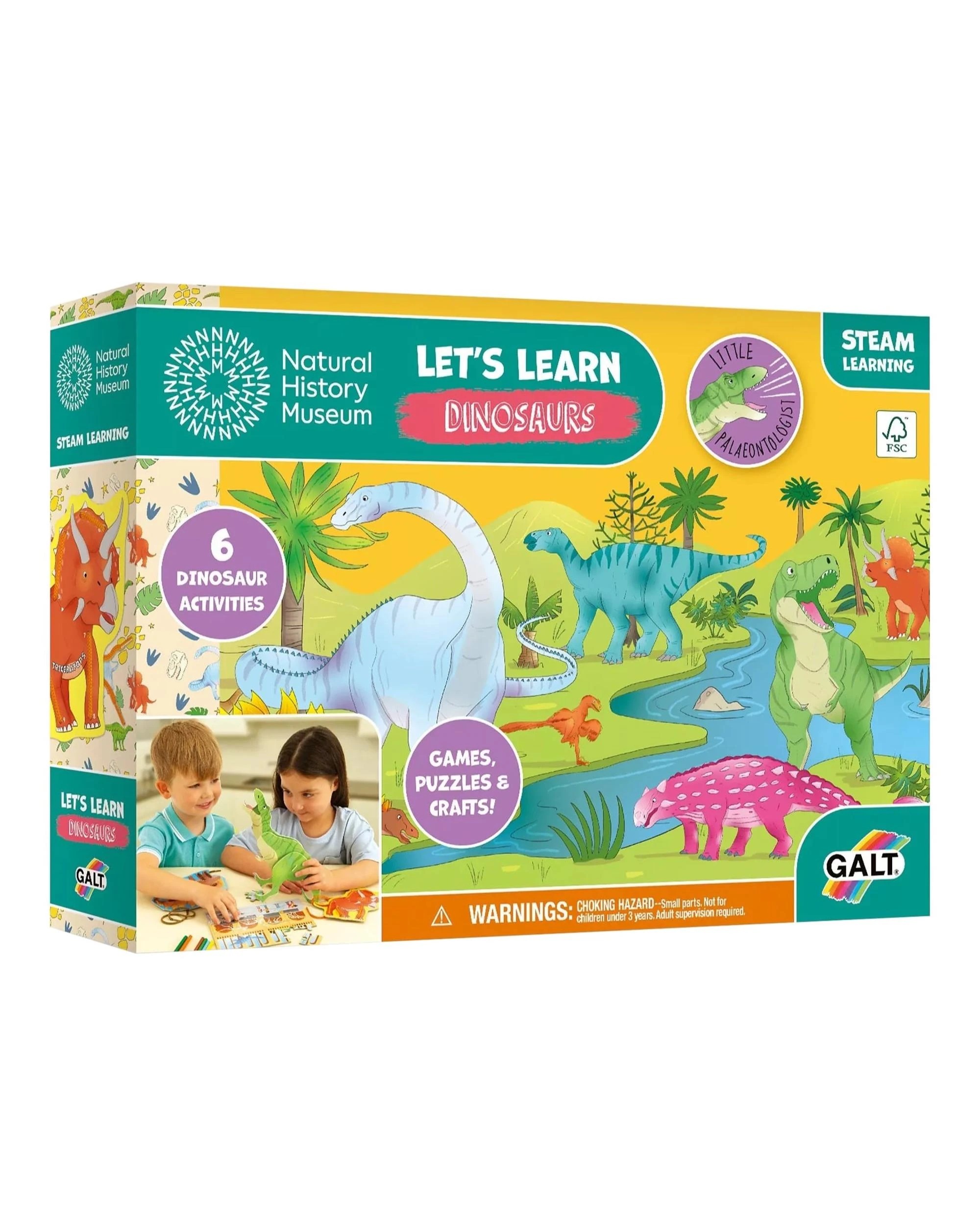 1 Galt Let's Learn Dinosaurs Activity Kit, 1 of 5