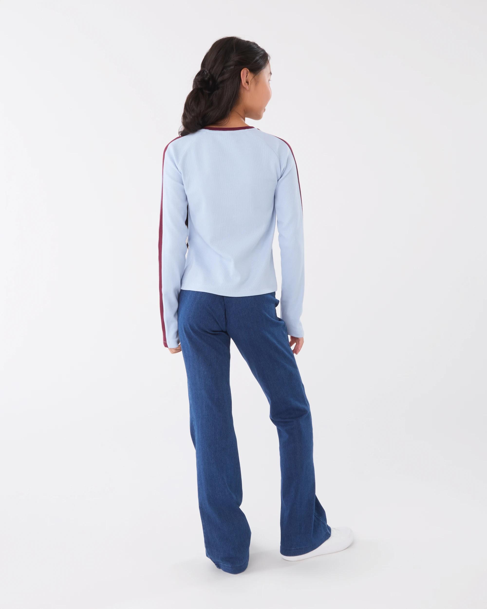 7 Long Sleeve Rib Top Blu Number, 7 of 7