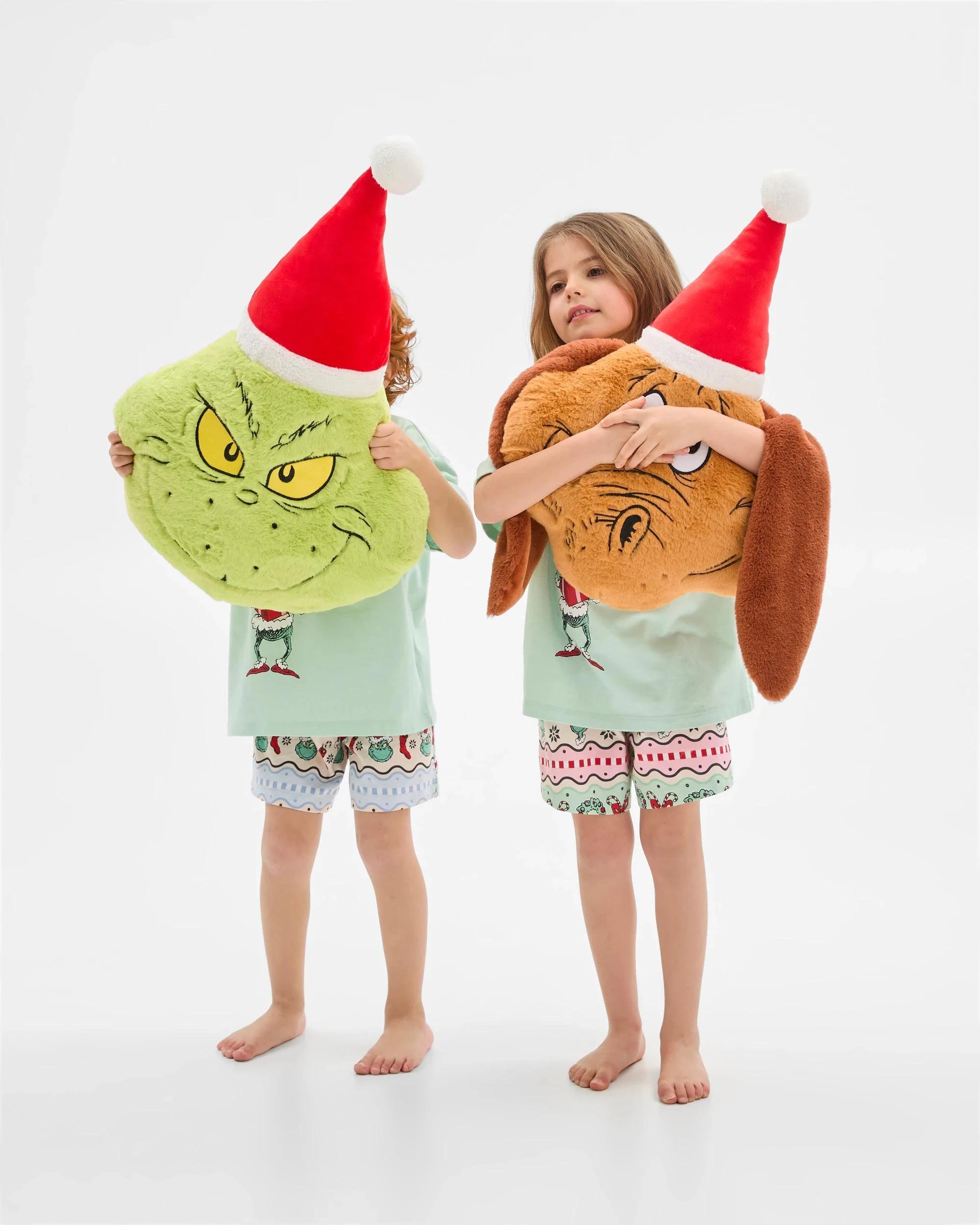 3 The Grinch Family Matching Christmas Grinch Younger Kids Cotton Pyjama Set 08 GRINCH, 3 of 7