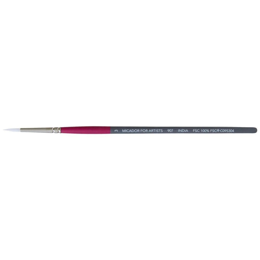 1 Roymac Taklon Paintbrush 907 Series Size 3, 1 of 2