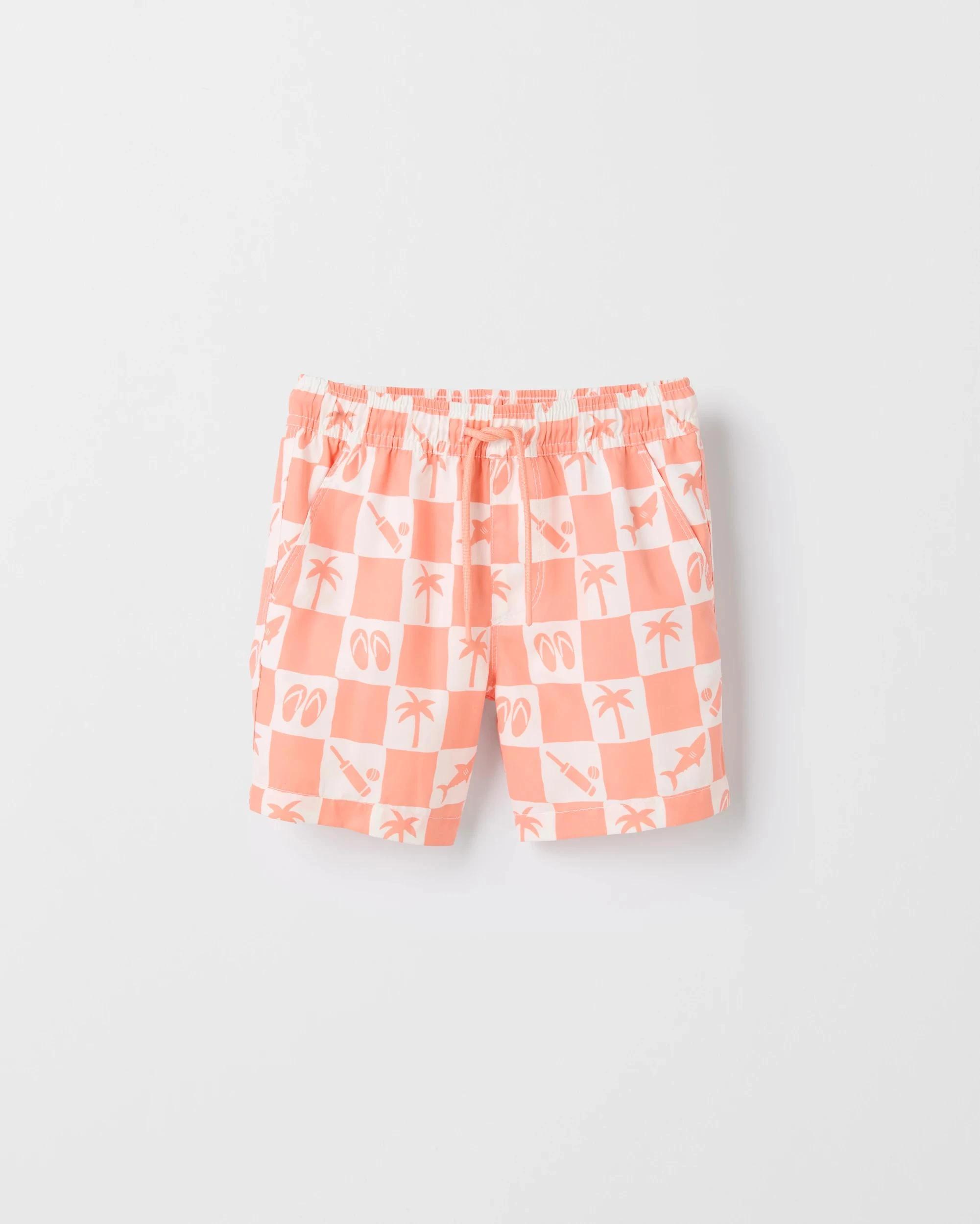 1 Target Printed Swim Boardshorts CORAL VACATION, 1 of 2