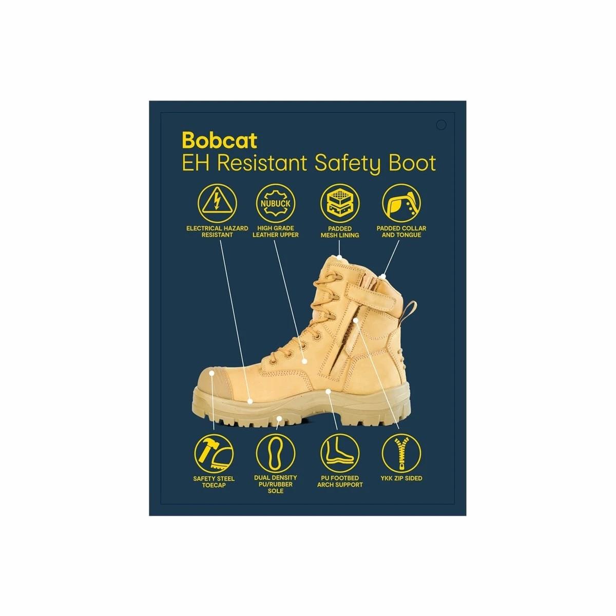 4 Electrical Hazard Safety Work Boots WHEAT, 4 of 4