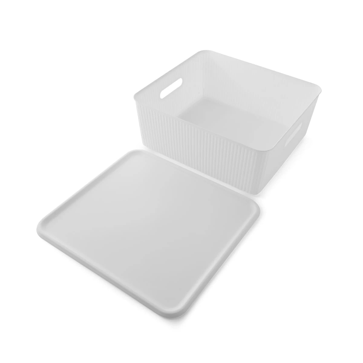 5 19L Ribbed Container - White, 5 of 10