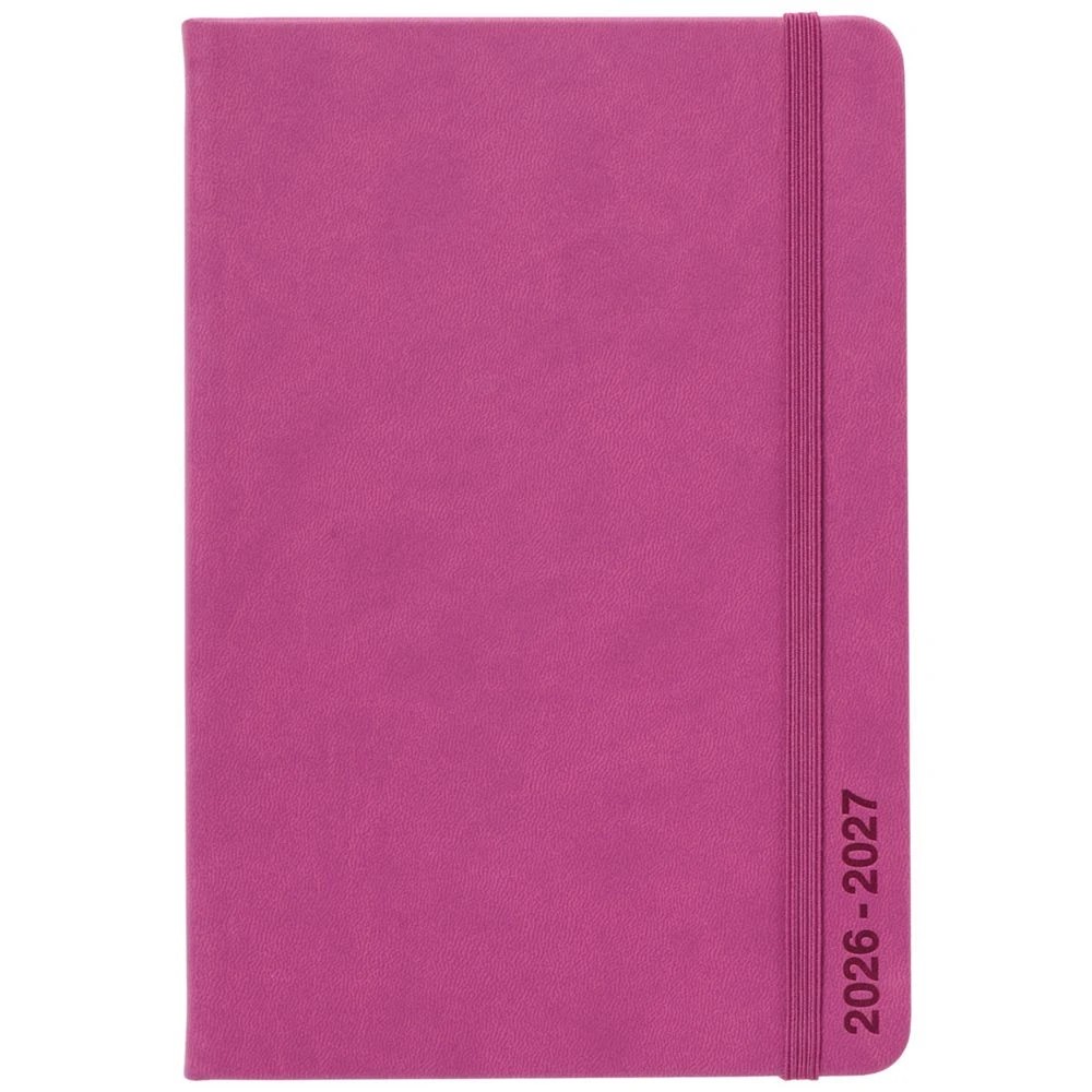 2 J.Burrows A5 Week to View PU FY26/27 Diary Pink, 2 of 6