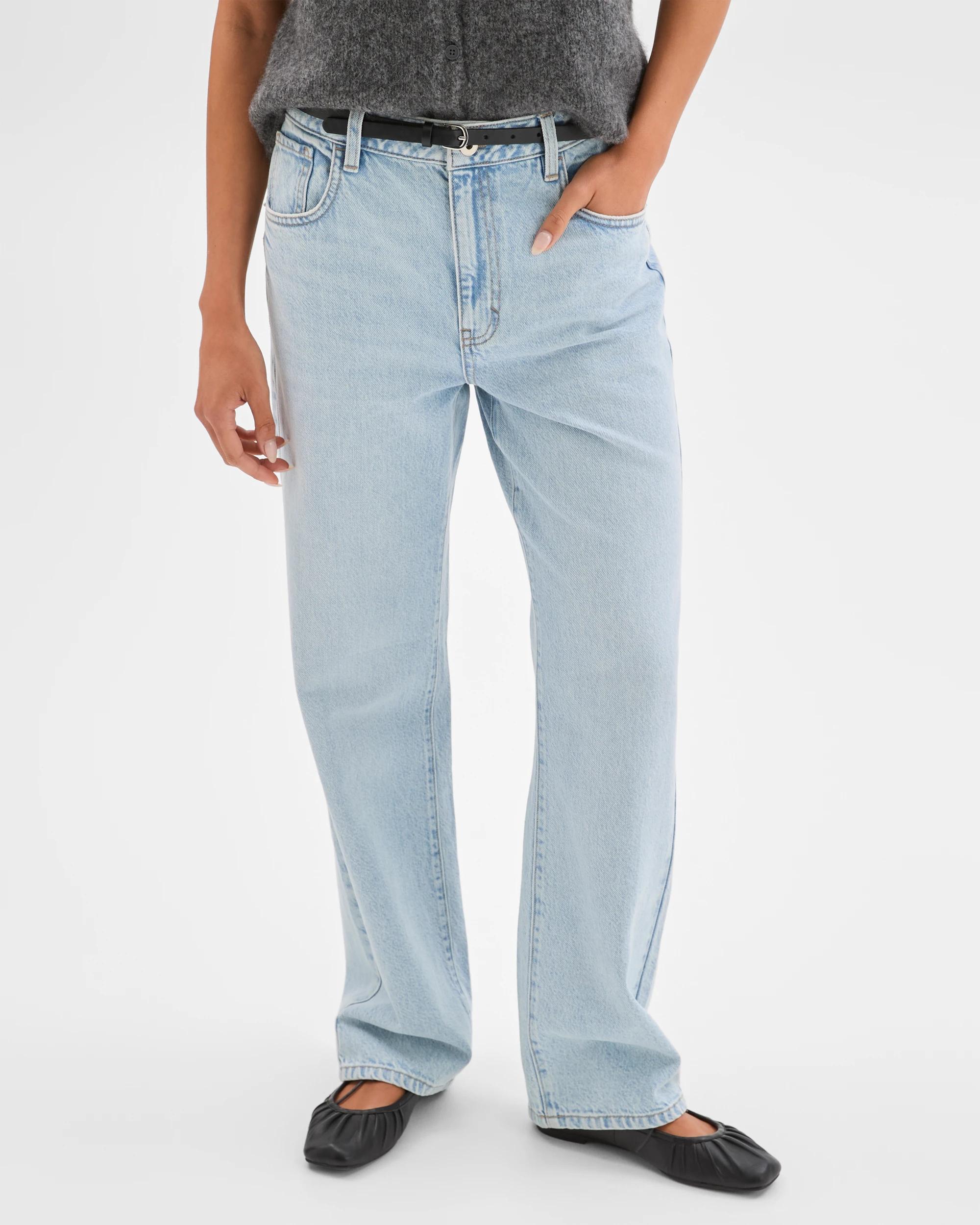 3 Lily Loves Straight Leg Denim Jeans PALERMO BLUE, 3 of 7