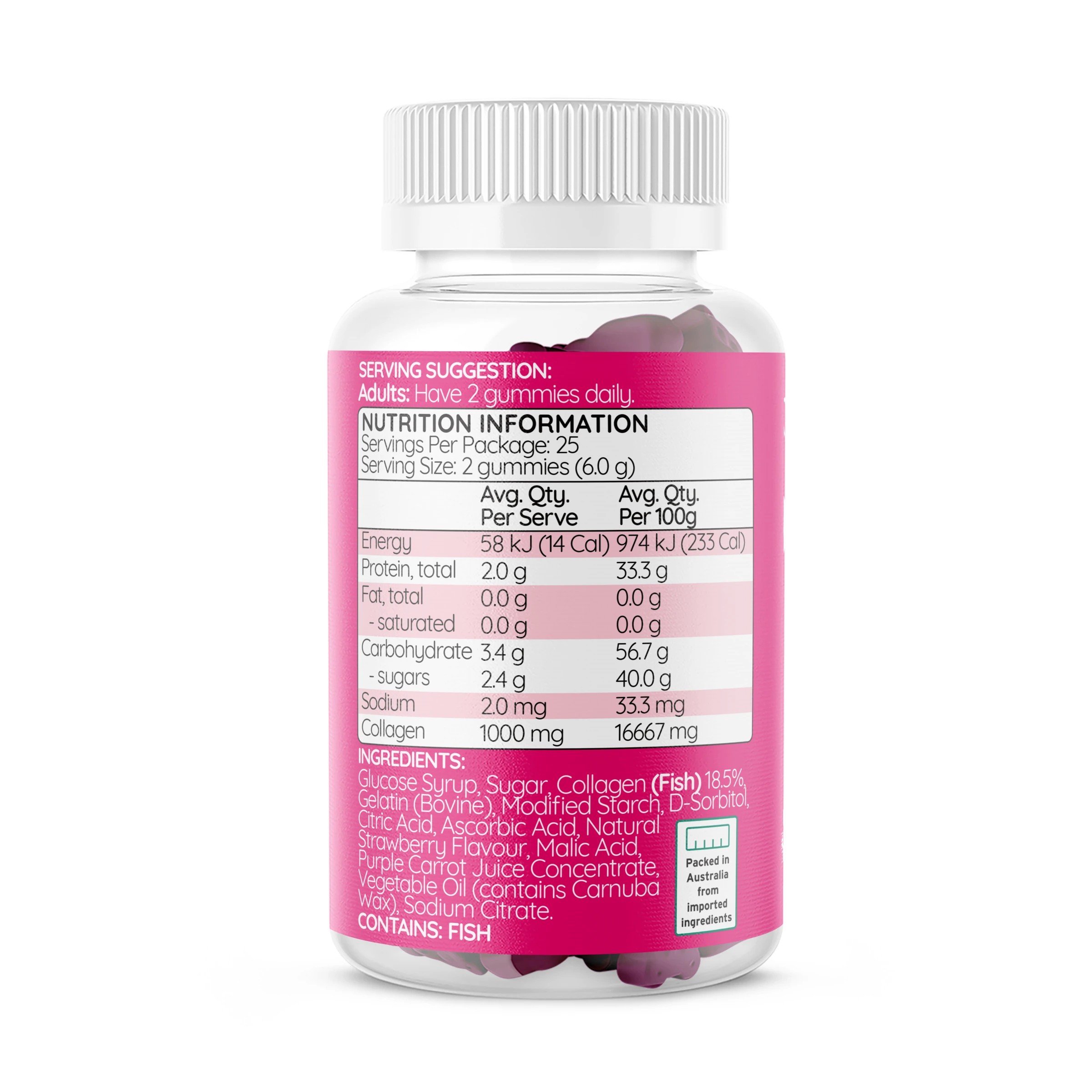 2 50 Pack Haircarebear Collagen Gummies 150g, 2 of 3