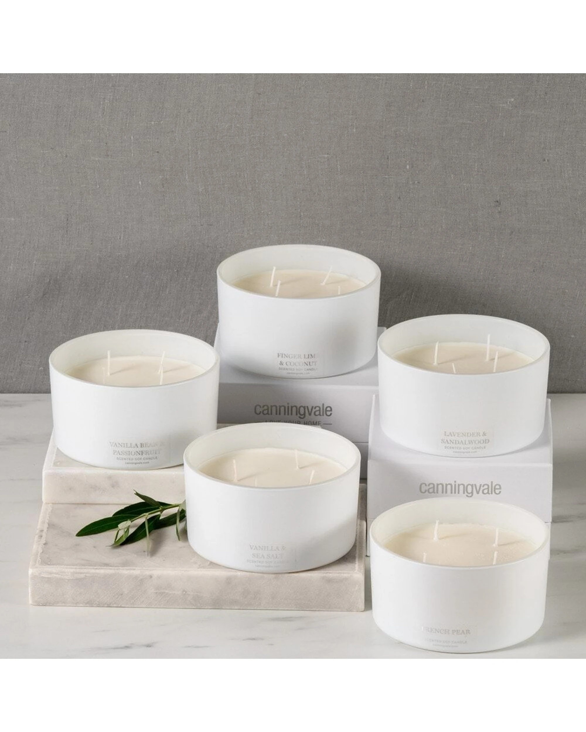 2 Canningvale XL 4 Wick Soy Wax Candle Blood and Grapefruit 600g - White, 2 of 2