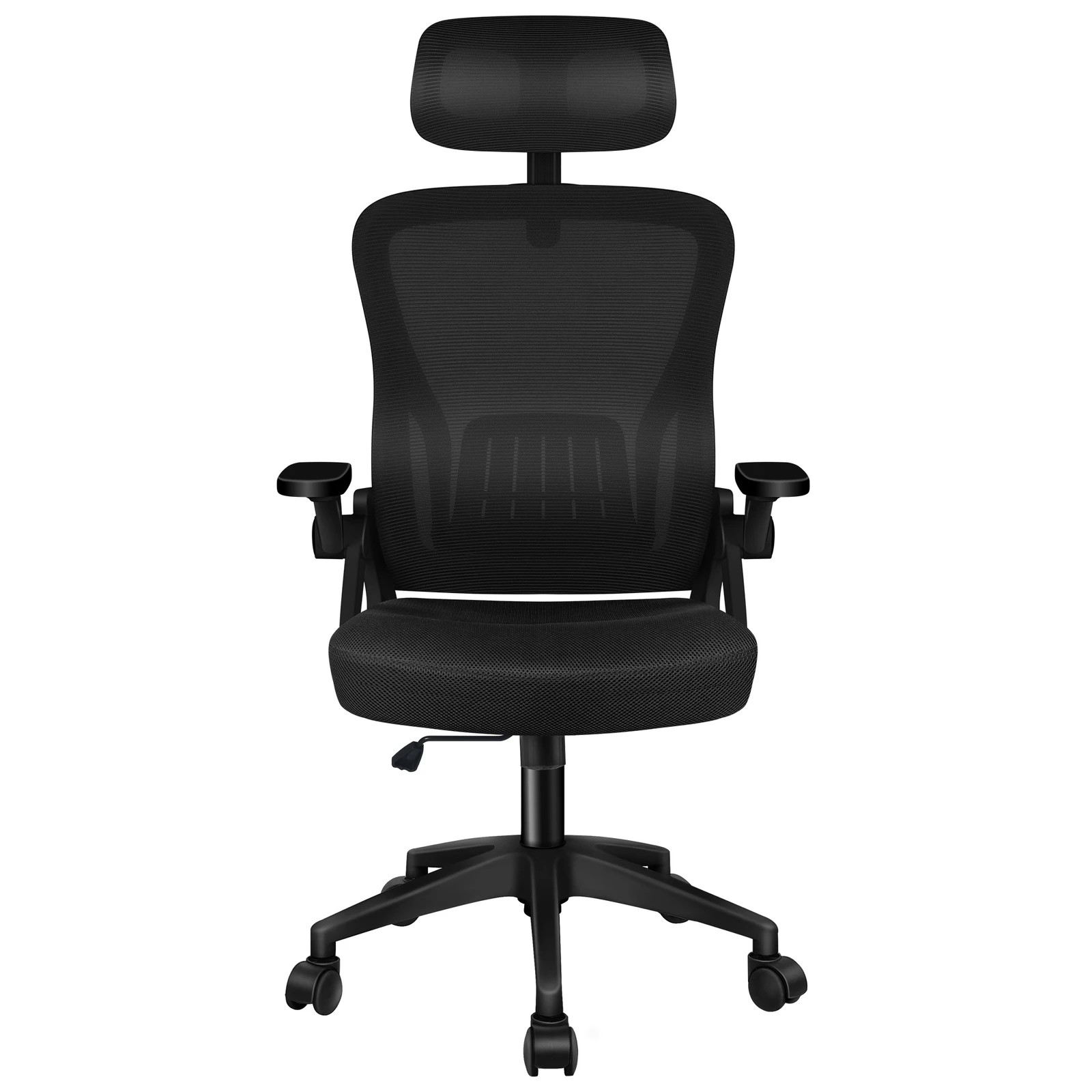 3 Alfordson Mesh Office Chair Executive Fabric Seat Tilt Gaming Racing Computer - Black, 3 of 10