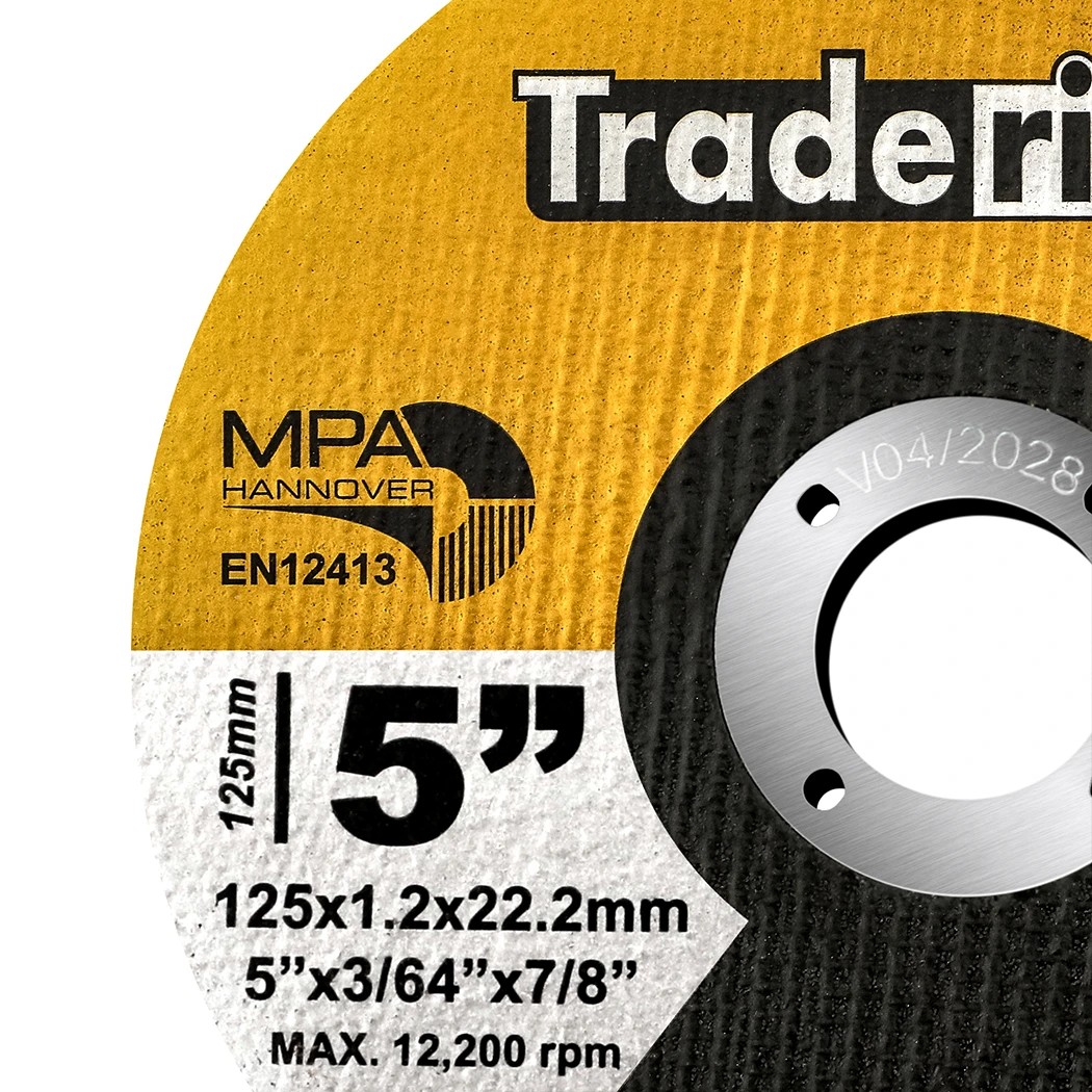 4 Traderight 125x1.2x22.2mm Cutting Discs 5 Inch 100pcs, 4 of 8