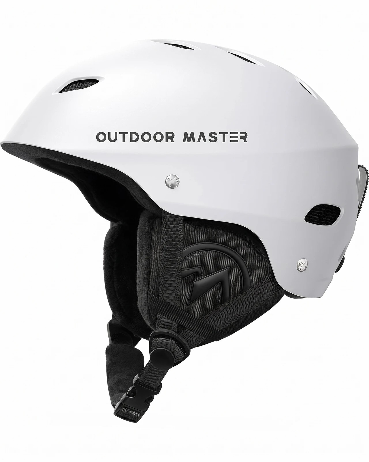 1 OutdoorMaster Kelvin Ski Helmet with ASTM Certified Safety Adjustable Dial Removable White M - White, 1 of 7