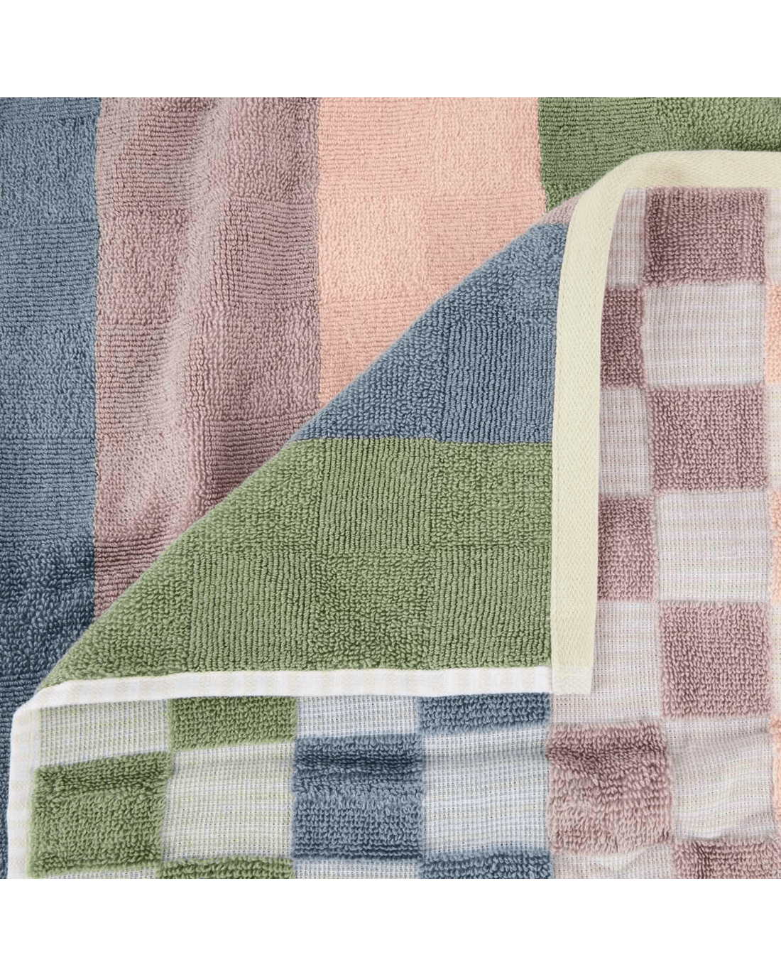 2 Check Cotton Bath Towel, 2 of 6