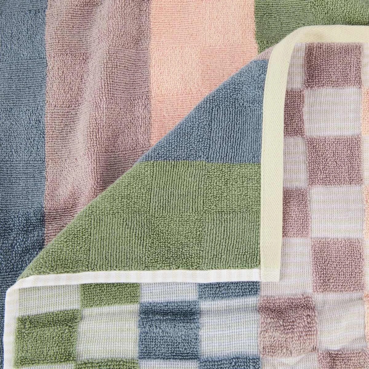 2 Check Cotton Bath Towel, 2 of 6