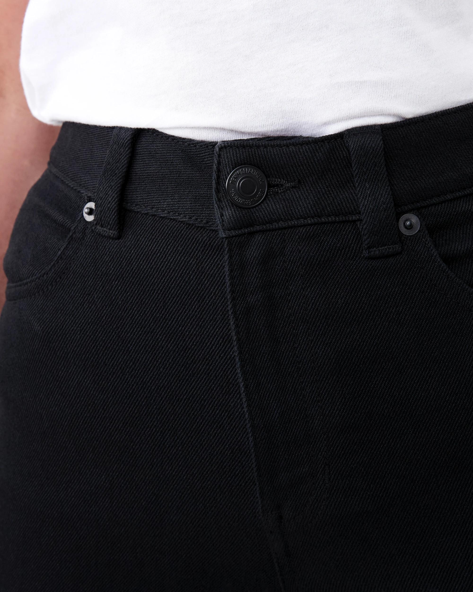 5 High Rise Straight Leg Jeans Black Wash, 5 of 8