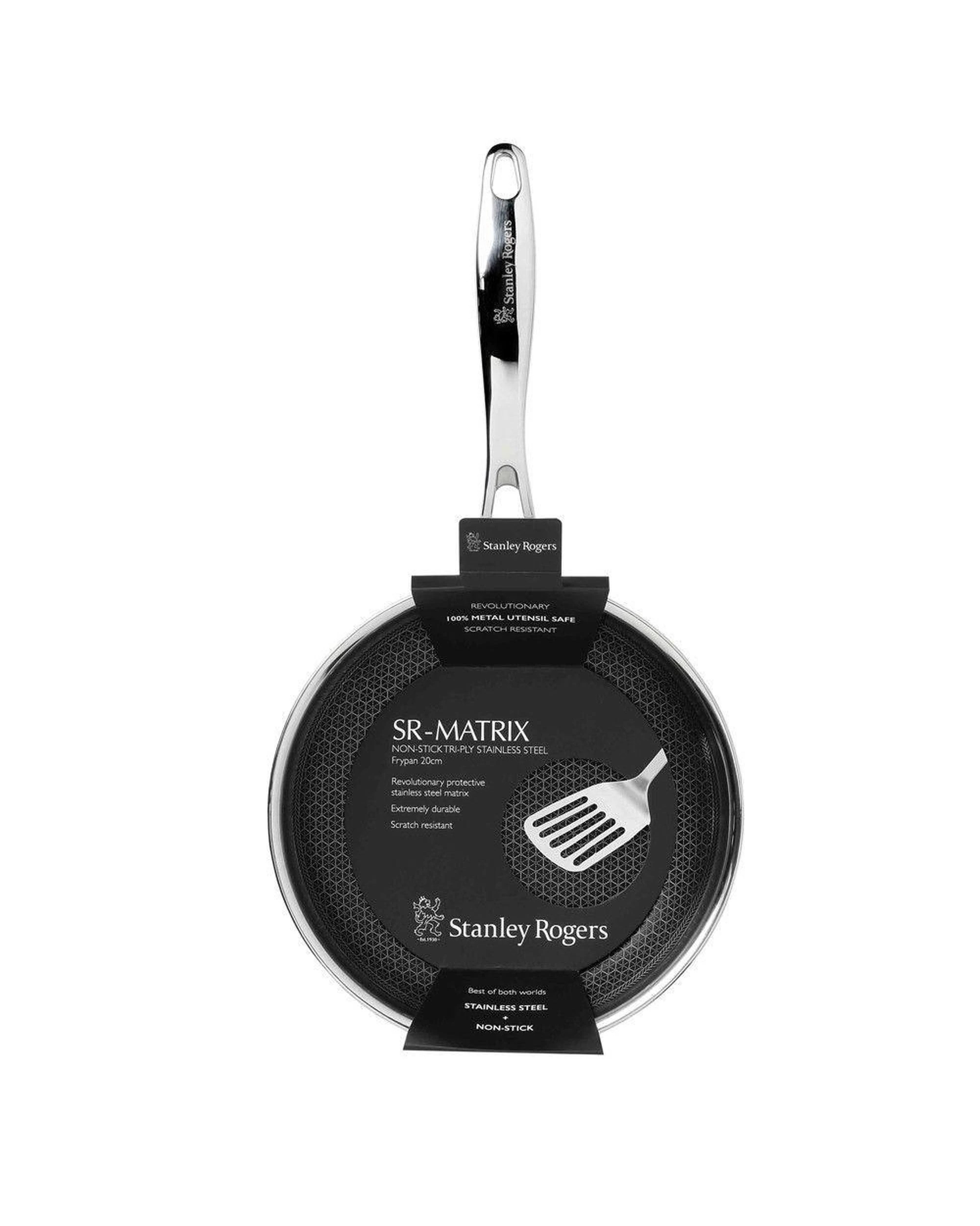 2 Stanley Rogers 20cm TryPly Nonstick Matrix Frypan SSteel Suits Induction, 2 of 8