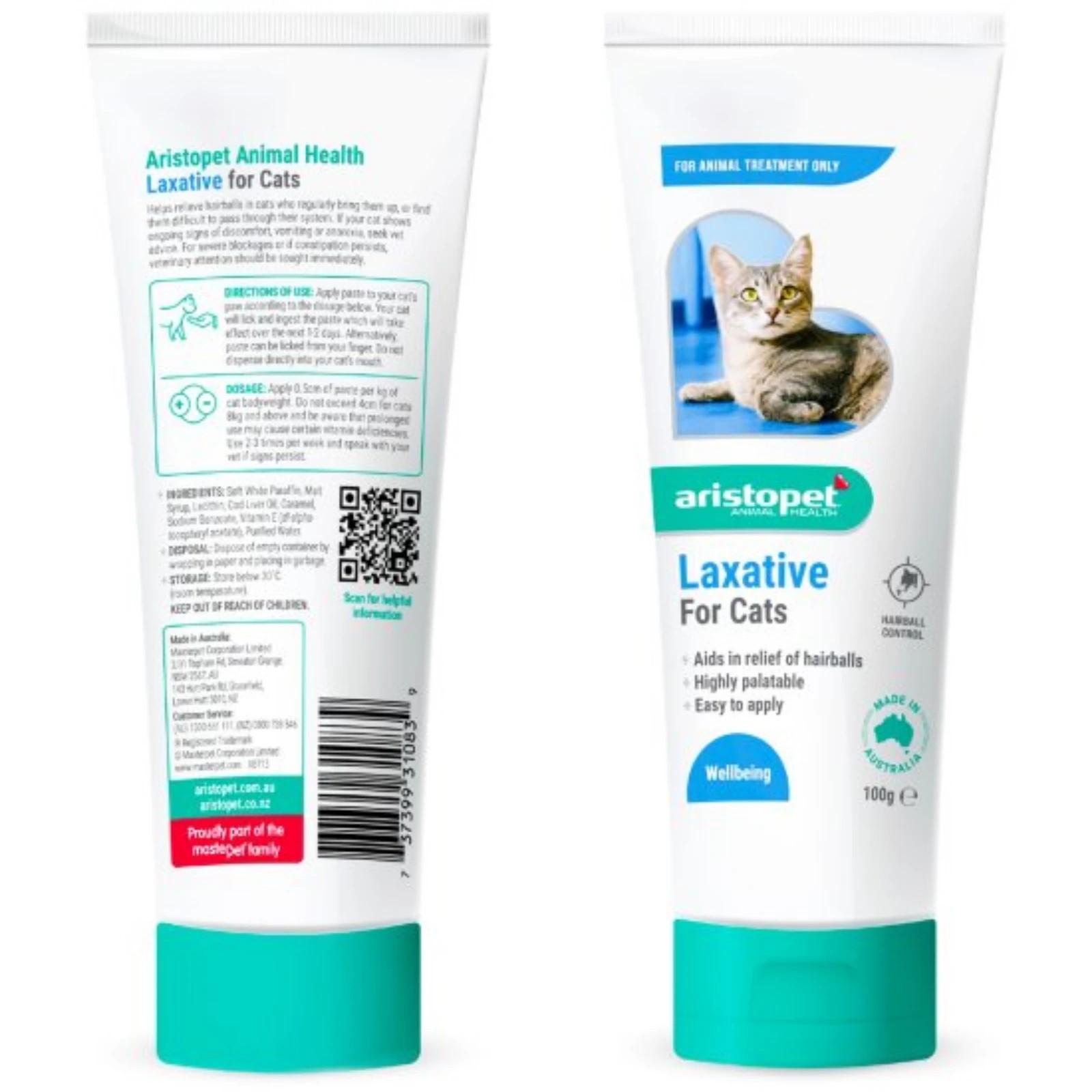 2 Aristopet Laxative Paste For Cats 100g, 2 of 2