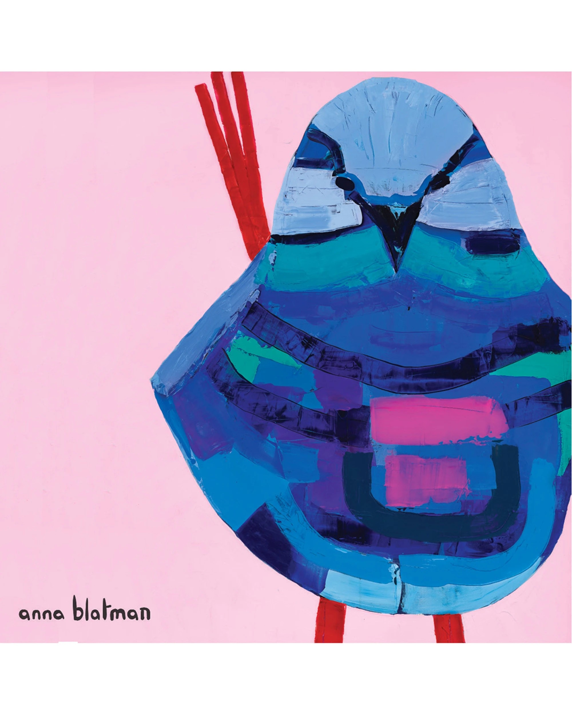 1 Lilli Rock 4PK Anna Blatman Blue Wren Coaster Set Square Dolomite Cork 11x11cm - Multi, 1 of 1