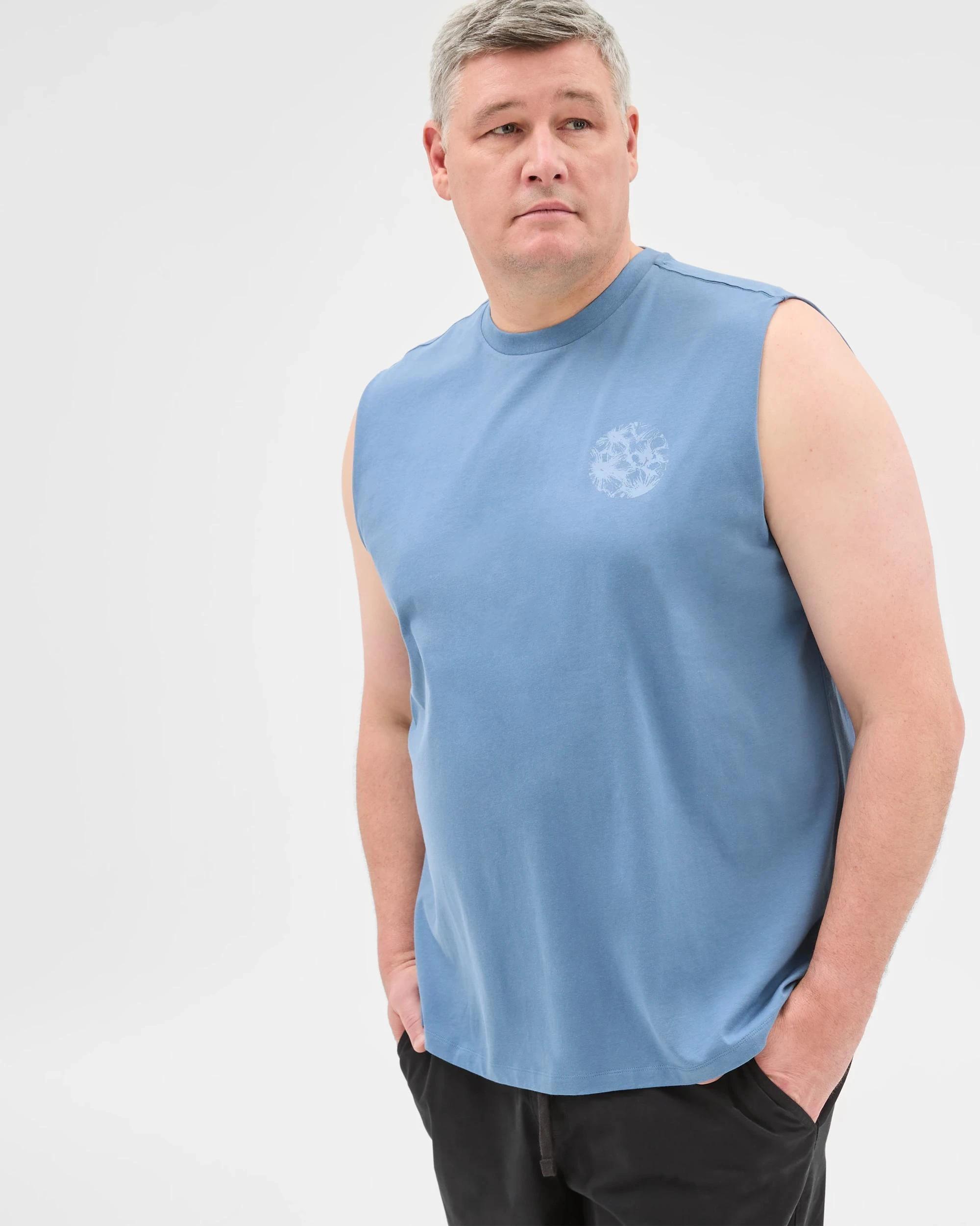 1 Target Plus Size Australian Cotton Print Tank Top BLUE, 1 of 6