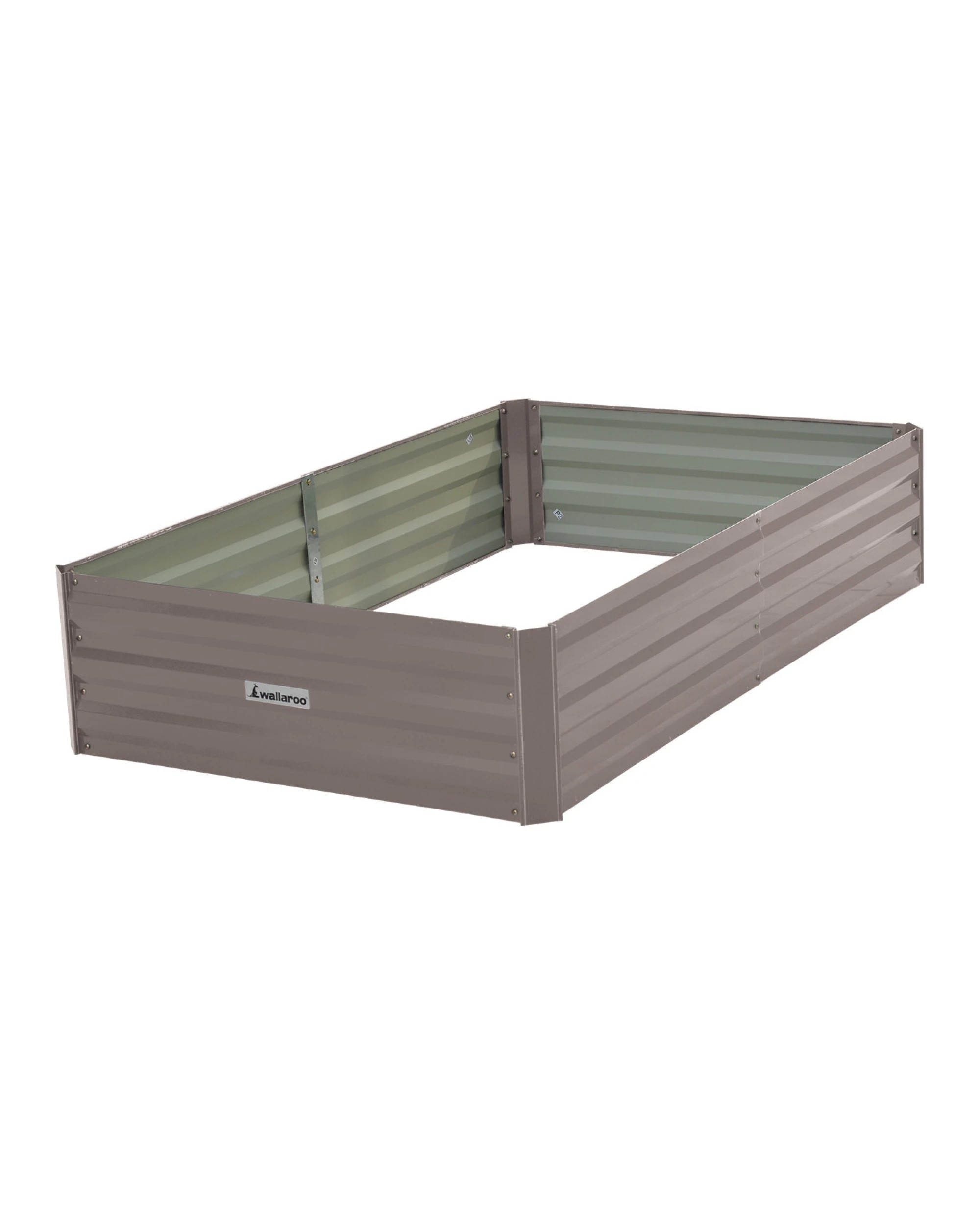 1 Wallaroo Galvanized Steel Raised Garden Bed 150 x 90 x 30cm Plants Vegetables Herbs Flowers - Grey, 1 of 5