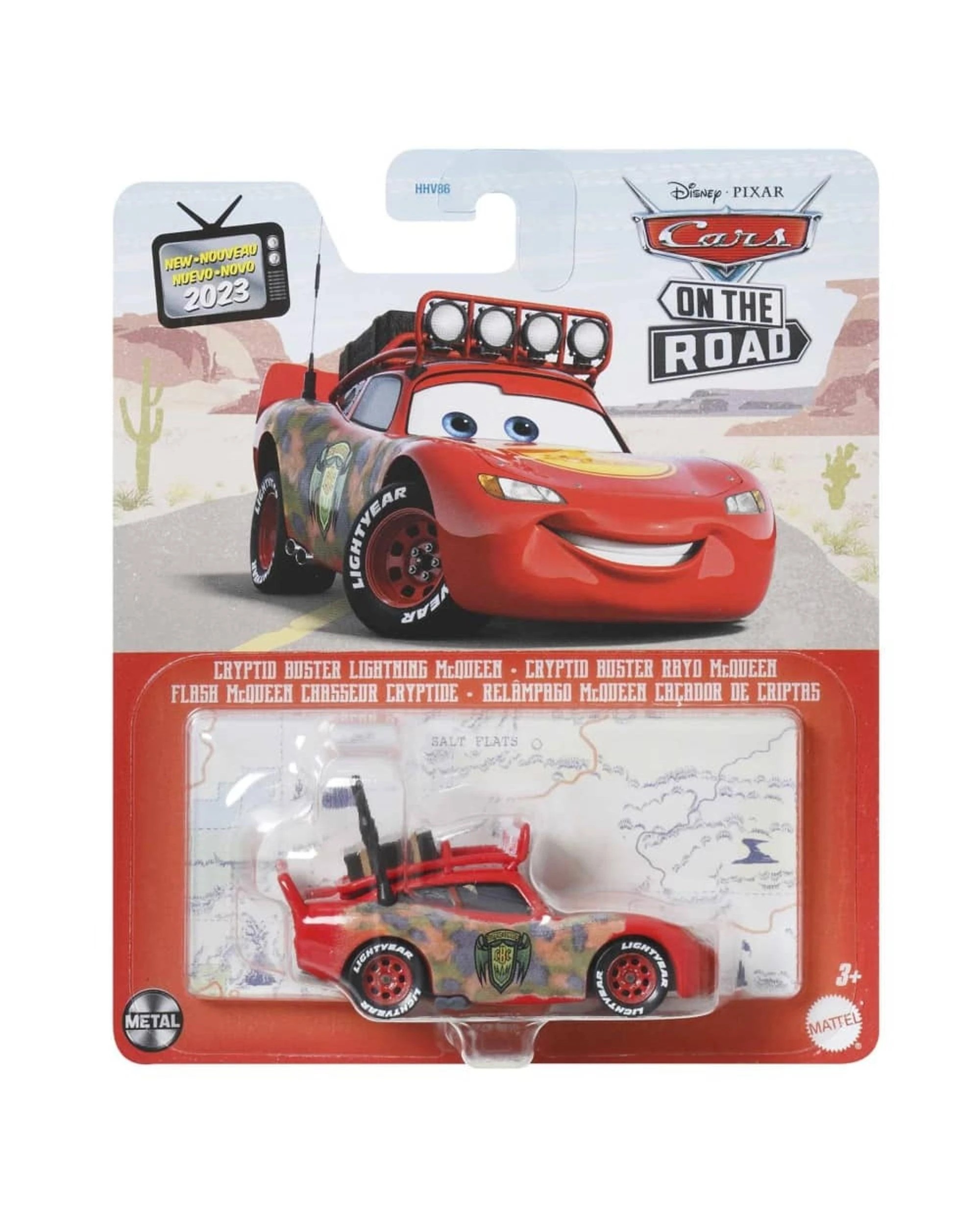 1 Disney Pixar Cars On The Road Cryptid Buster Lightning McQueen Diecast Car, 1 of 4