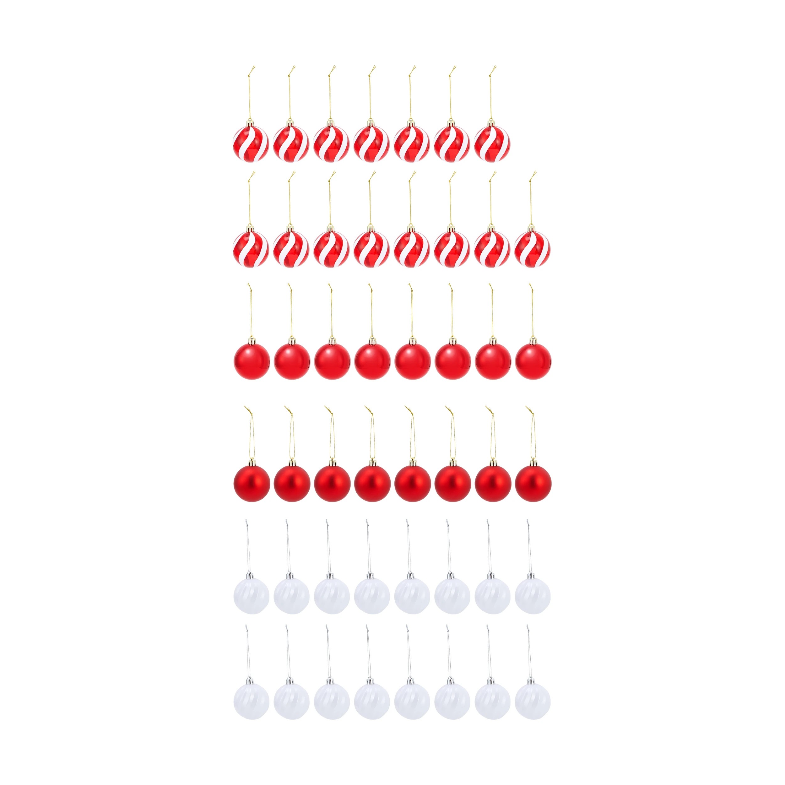 2 47 Pack 6cm Candy Cane Baubles, 2 of 8