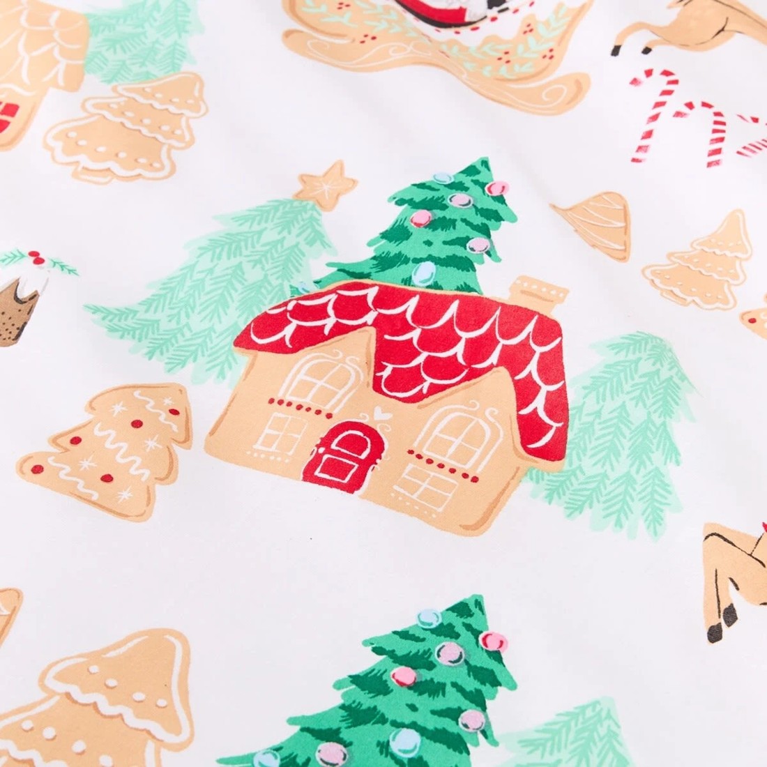 4 Gingerbread Cotton Rich Reversible Quilt Cover Set - Single Bed, 4 of 8