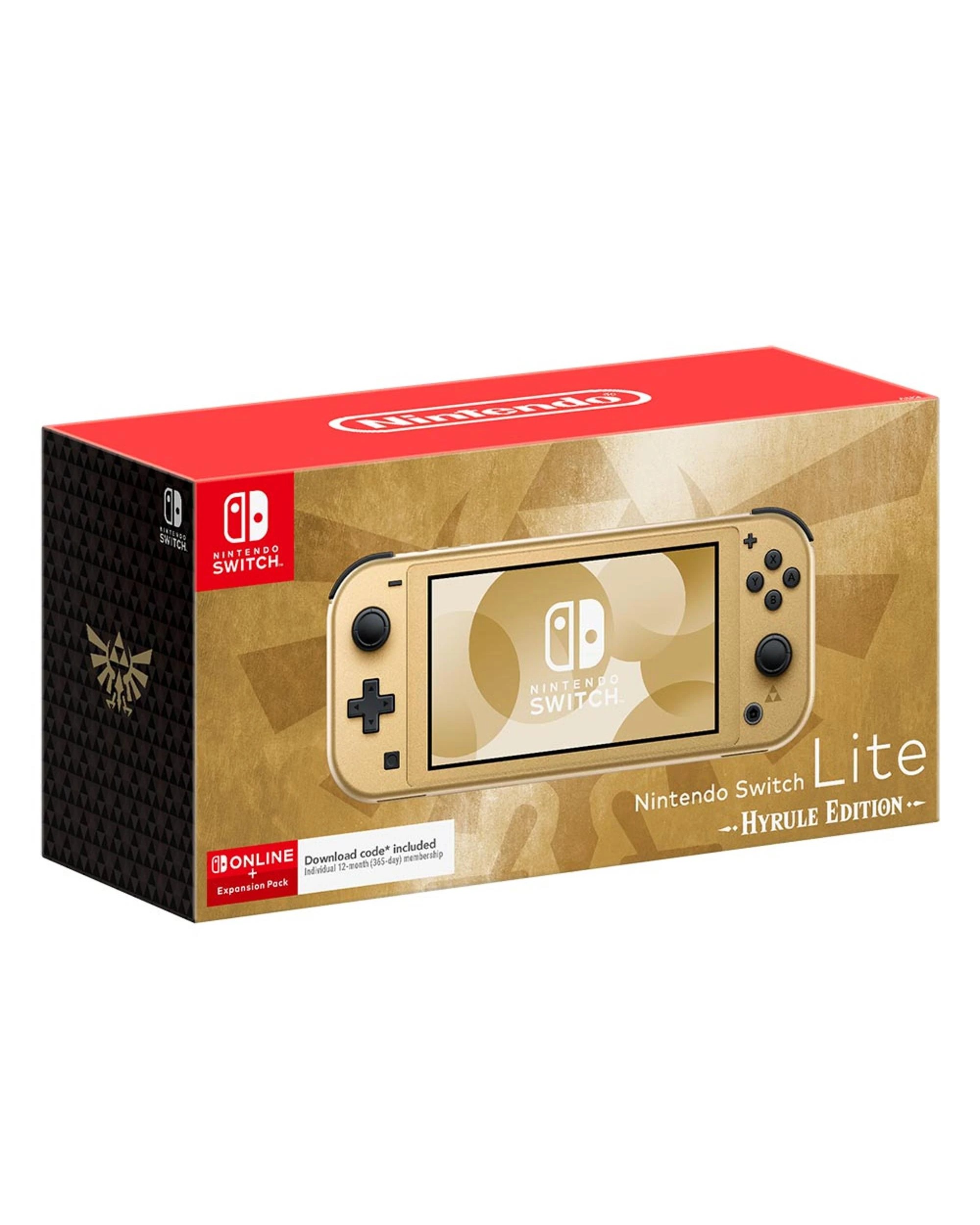 1 Nintendo Switch Lite Hyrule Edition Console
 - gold, 1 of 3