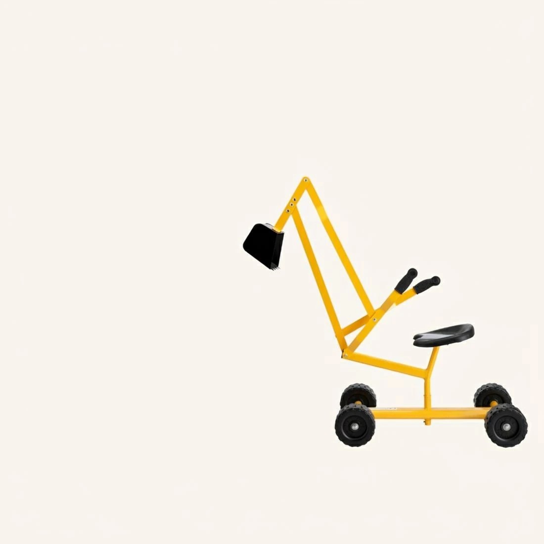 5 Keezi Kids Ride On Car Digger Bulldozer Sandpit Play Toys Rotate Seat - Yellow, 5 of 5