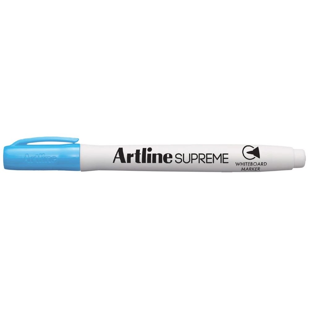 1 Artline Supreme Whiteboard Bullet Marker Light Blue, 1 of 2